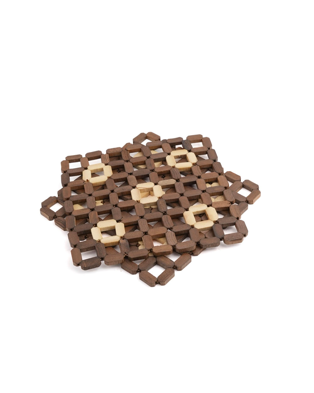 Wooden HeatPad Square 2Pc, Kitchen Accessories, Chase Value, Chase Value