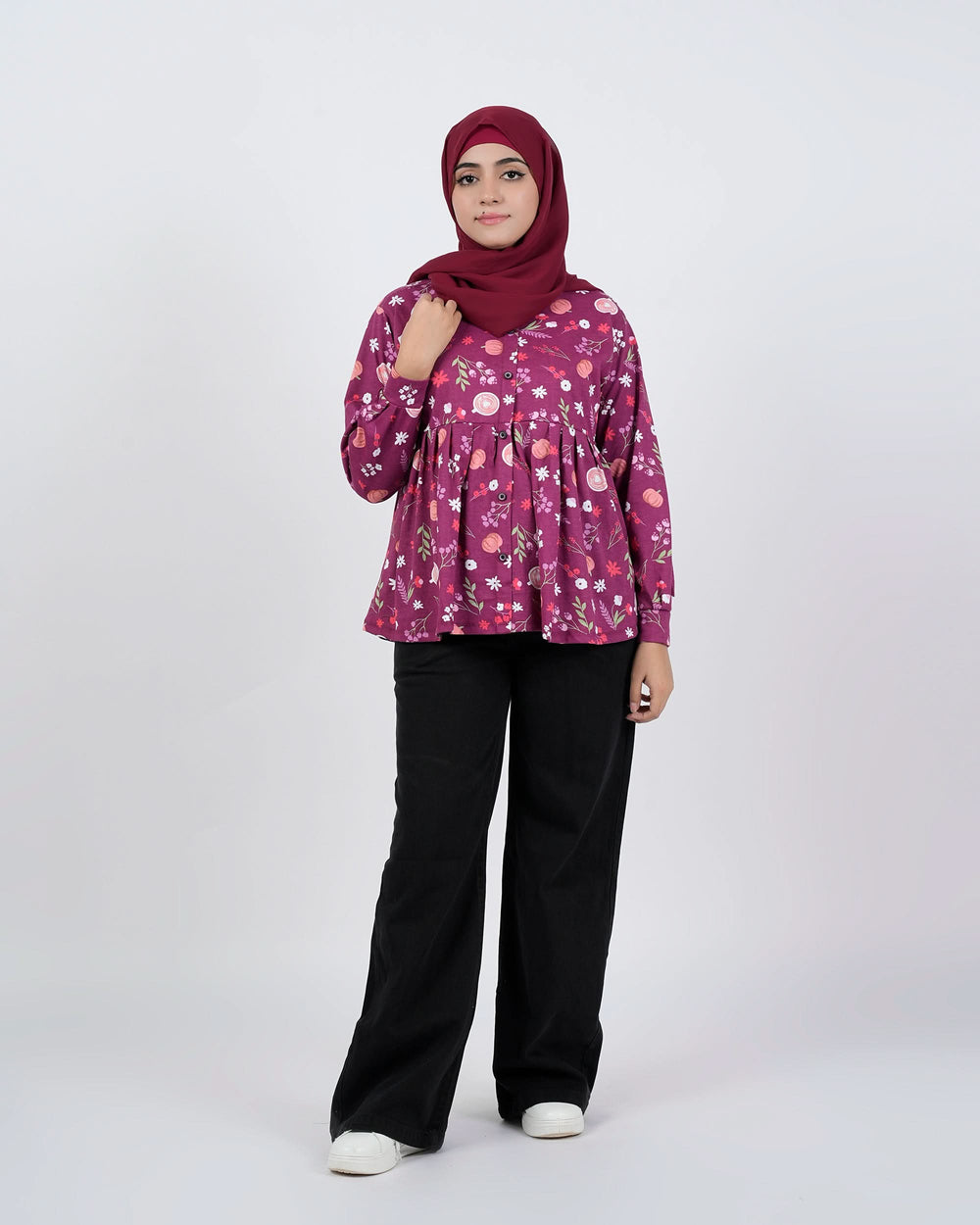 Eminent Women's Western Top - Maroon, Women T-Shirts & Tops, Eminent, Chase Value
