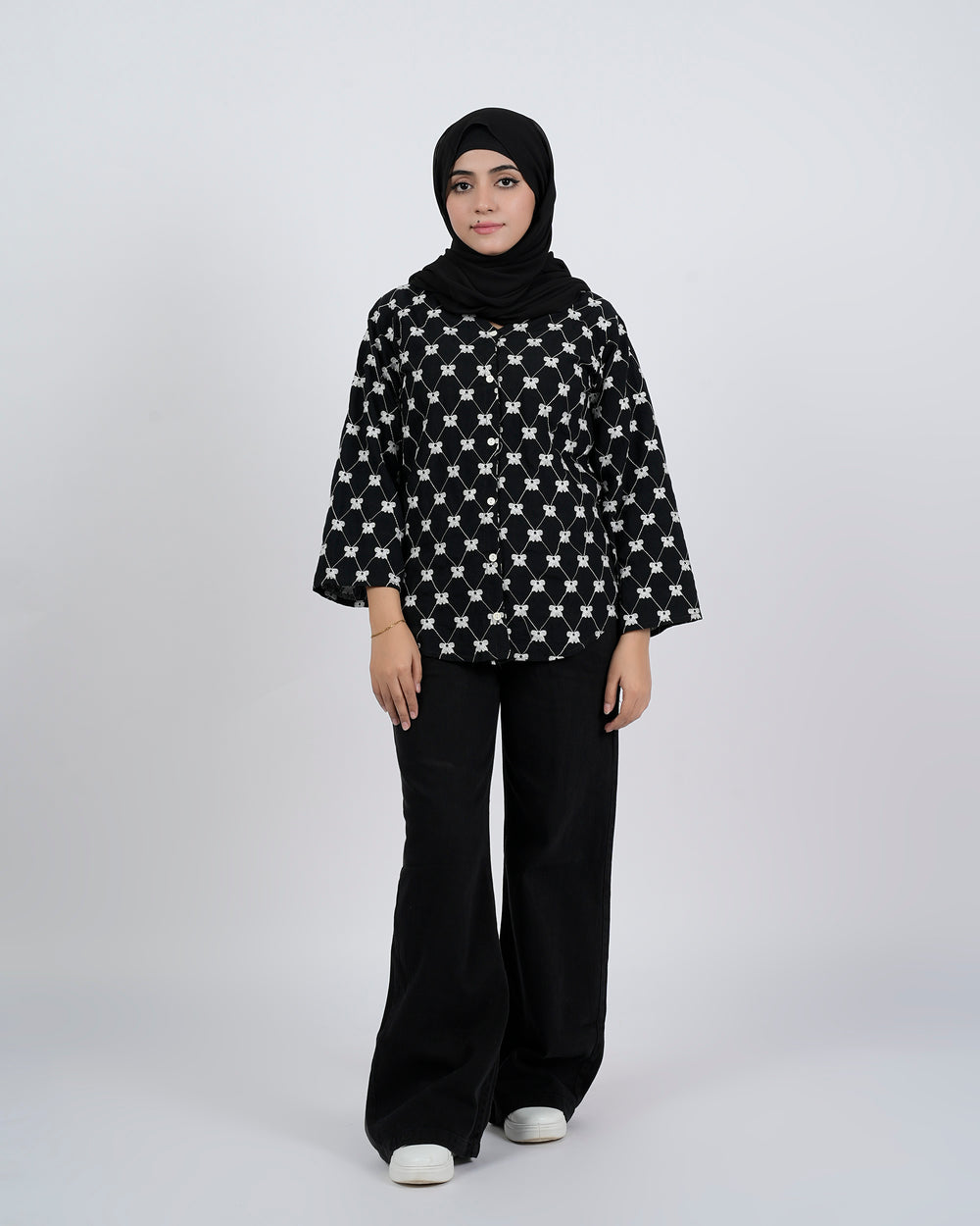 Valuables Women's Embroidered Chiffon Top, Women T-Shirts & Tops, Chase Value, Chase Value