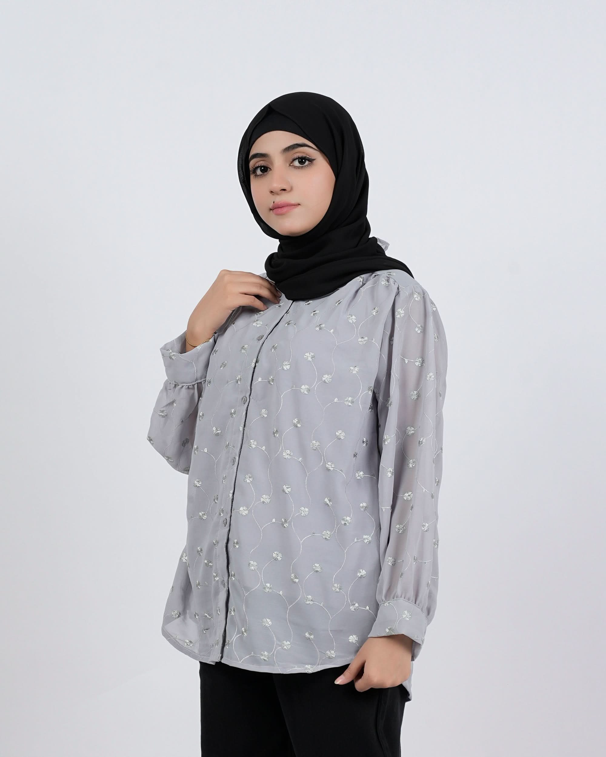 Women's Embroidered Western Top, Women T-Shirts & Tops, Chase Value, Chase Value