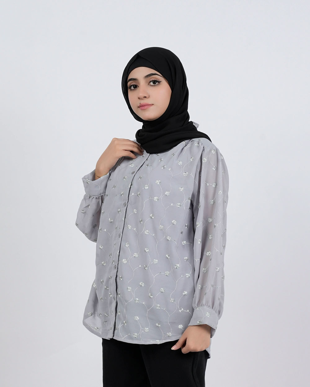 Women's Embroidered Western Top, Women T-Shirts & Tops, Chase Value, Chase Value