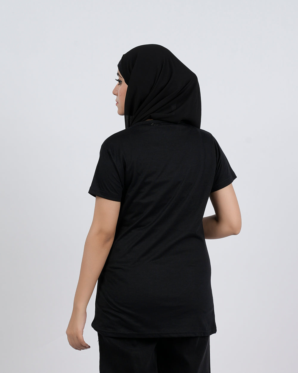Women's Printed Half Sleeves T-Shirt - Black, Women T-Shirts & Tops, Chase Value, Chase Value