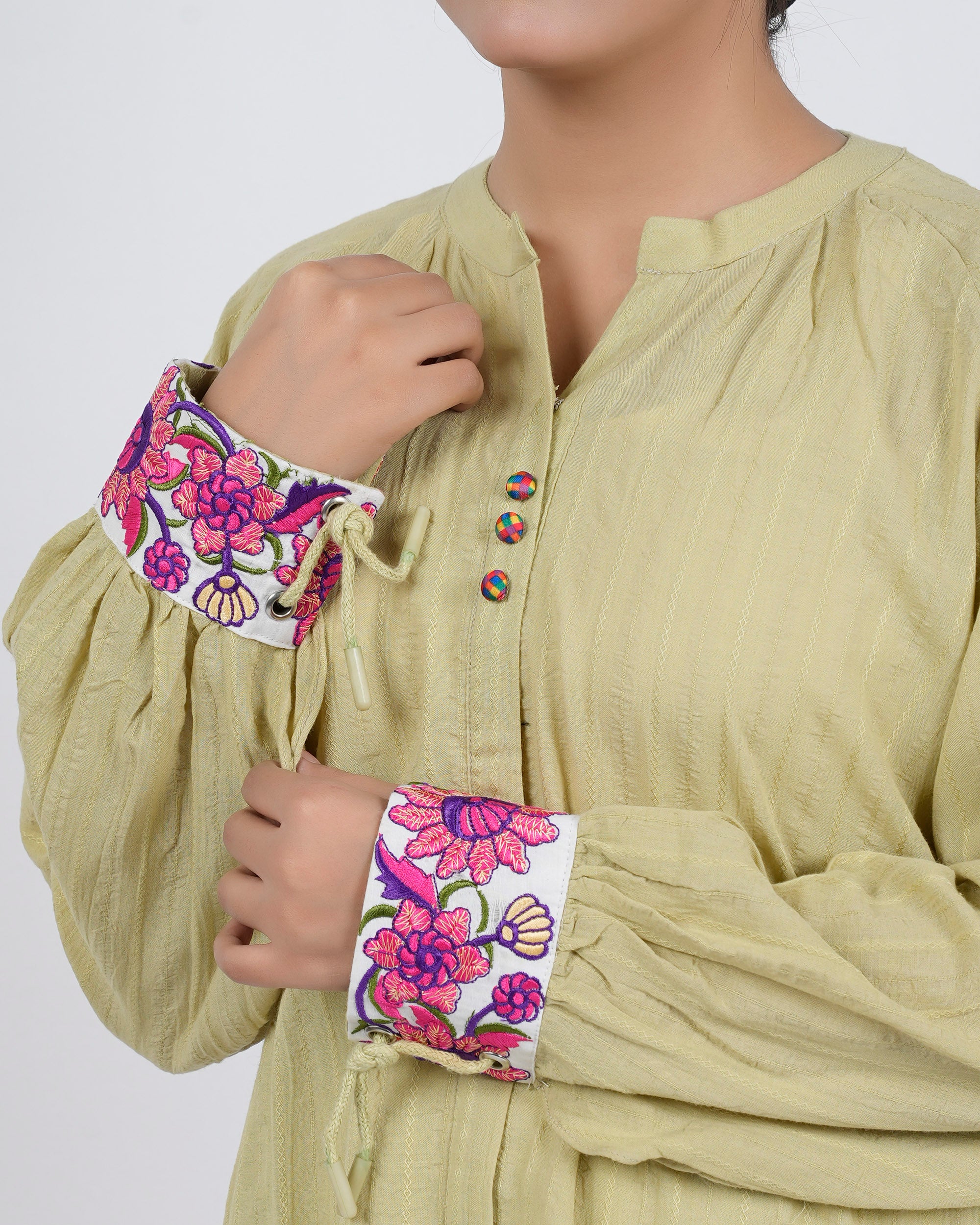 Eminent Women's Embroidered Western Top - Green, Women T-Shirts & Tops, Eminent, Chase Value