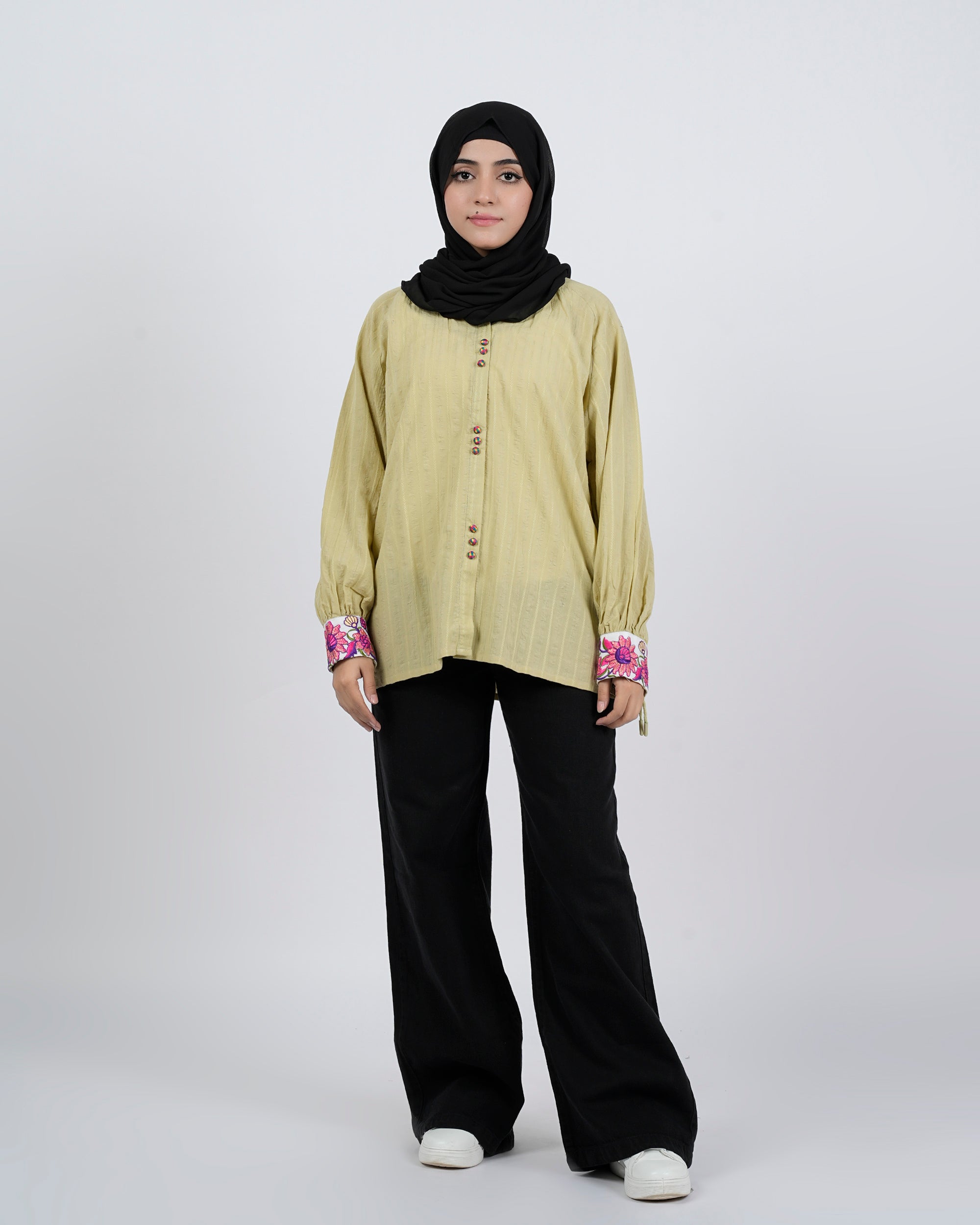 Eminent Women's Embroidered Western Top - Green, Women T-Shirts & Tops, Eminent, Chase Value