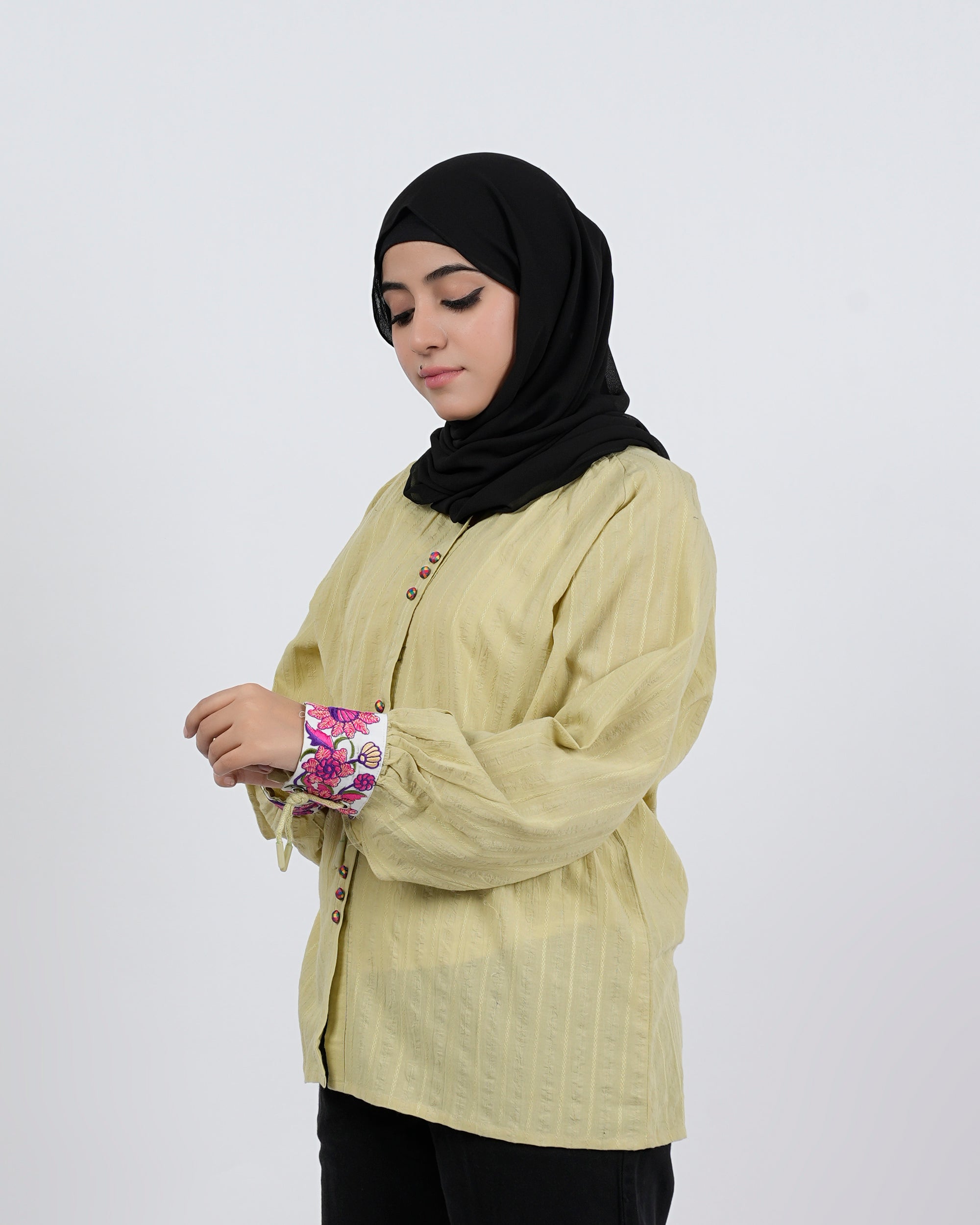 Eminent Women's Embroidered Western Top - Green, Women T-Shirts & Tops, Eminent, Chase Value