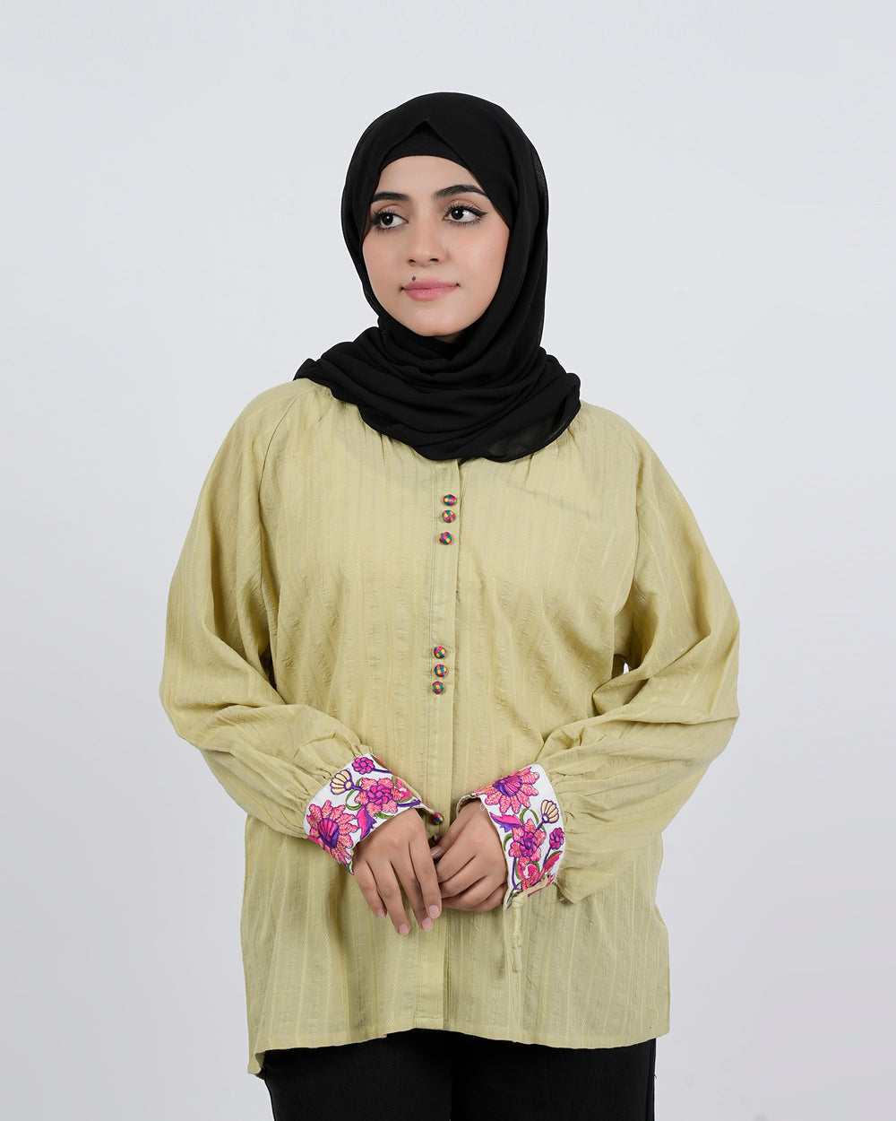 Eminent Women's Embroidered Western Top - Green, Women T-Shirts & Tops, Eminent, Chase Value