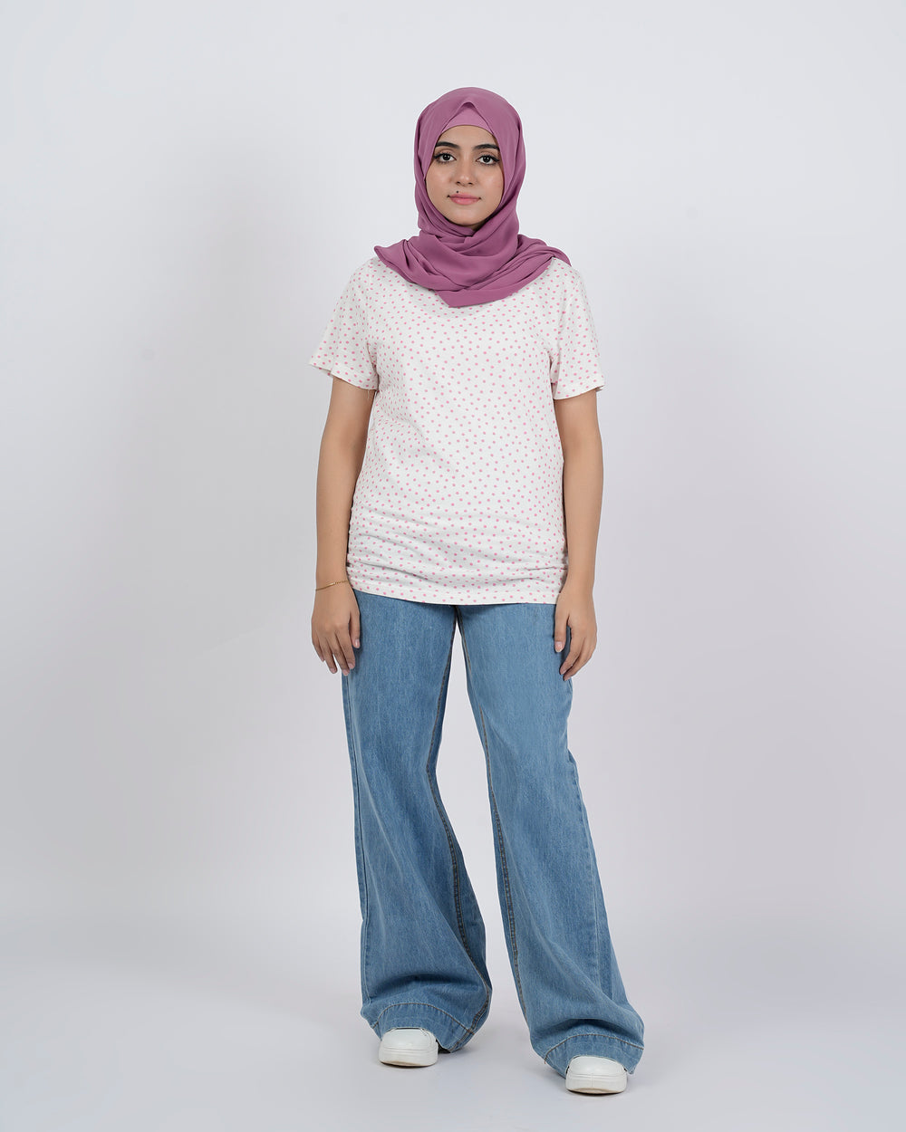 Women's Half Sleeves Printed T-Shirt - Baby Pink, Women T-Shirts & Tops, Chase Value, Chase Value