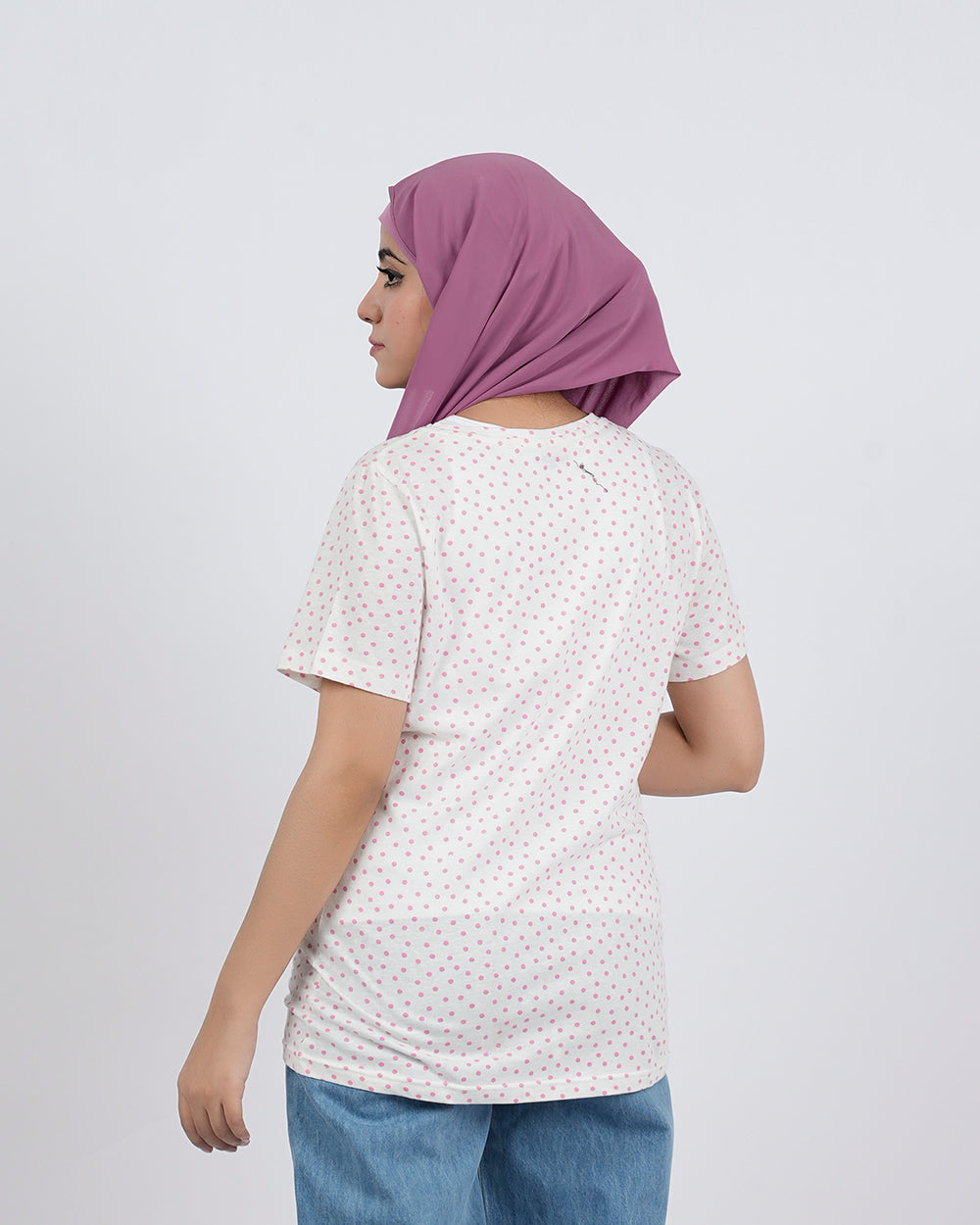 Women's Half Sleeves Printed T-Shirt - Baby Pink, Women T-Shirts & Tops, Chase Value, Chase Value