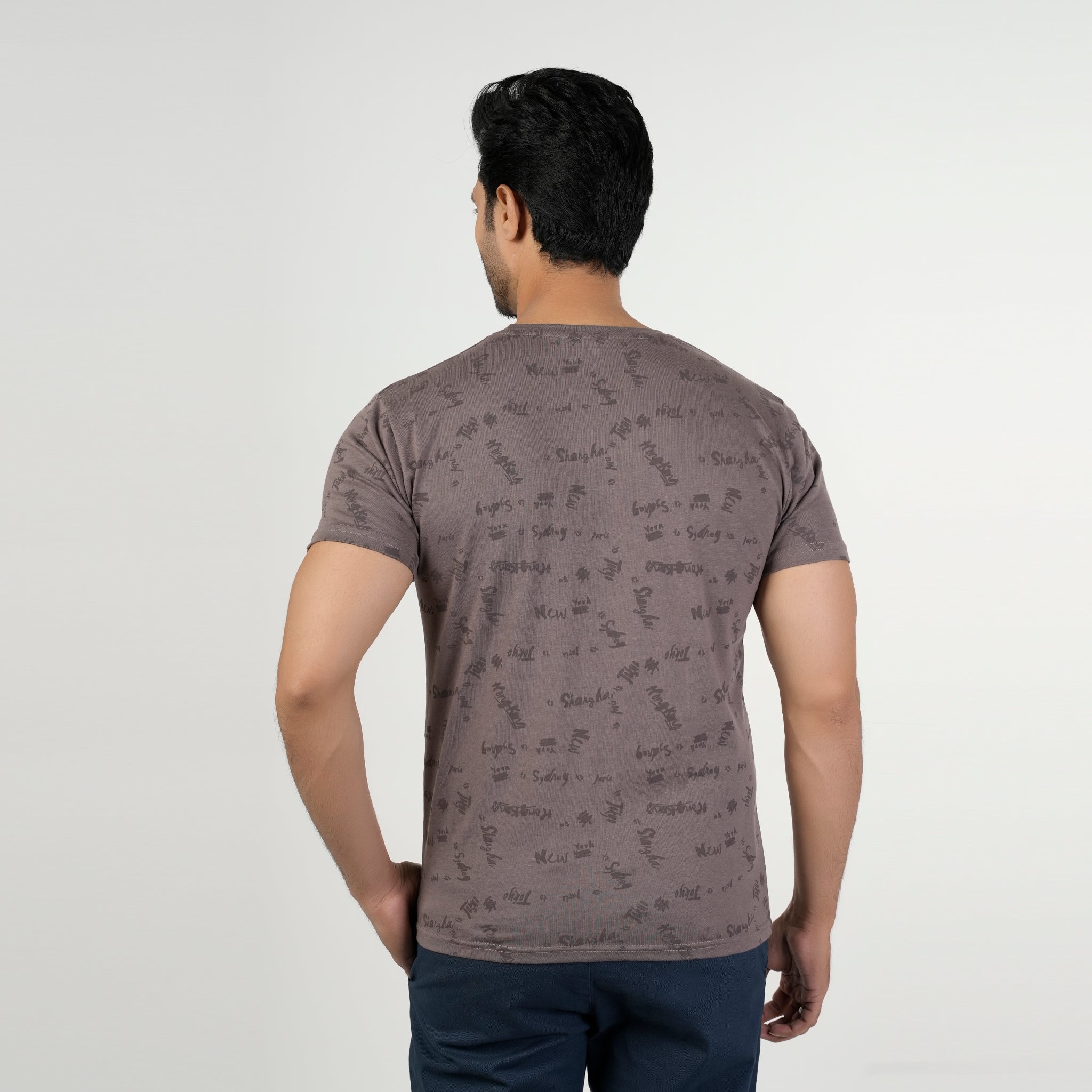 Eminent Men's Half Sleeves T-Shirt - Stone, Men's T-Shirts & Polos, Eminent, Chase Value