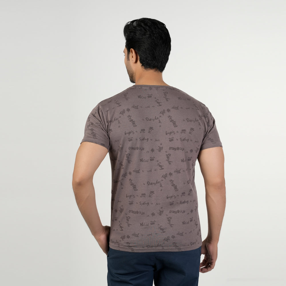 Eminent Men's Half Sleeves T-Shirt - Stone, Men's T-Shirts & Polos, Eminent, Chase Value