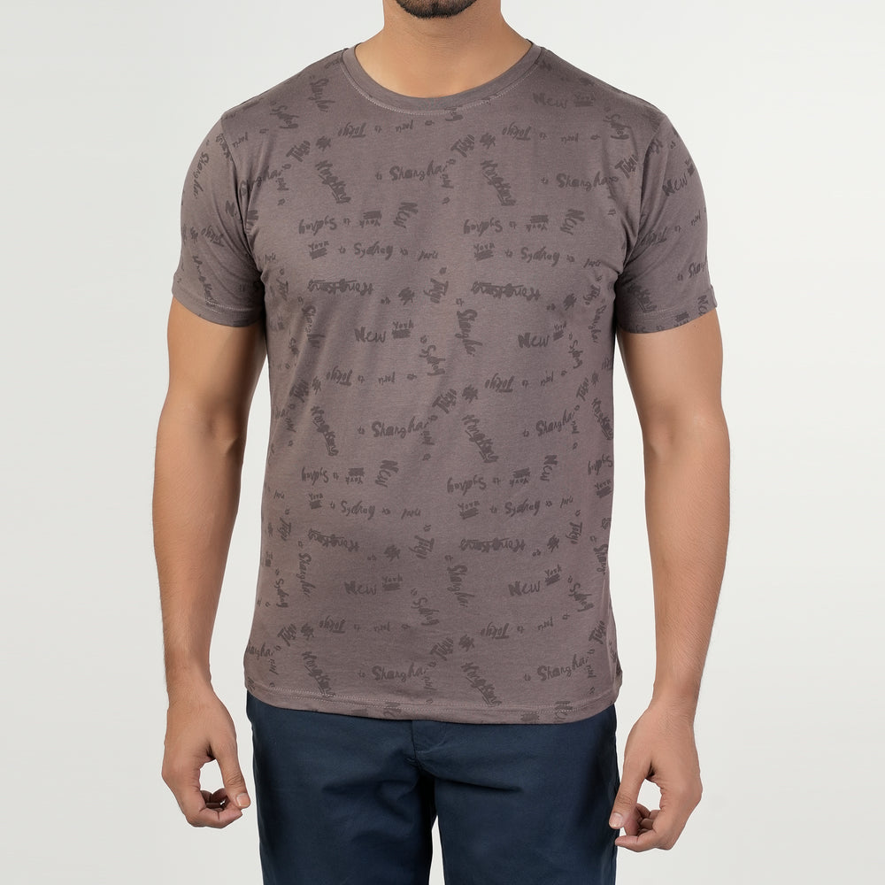 Eminent Men's Half Sleeves T-Shirt - Stone, Men's T-Shirts & Polos, Eminent, Chase Value