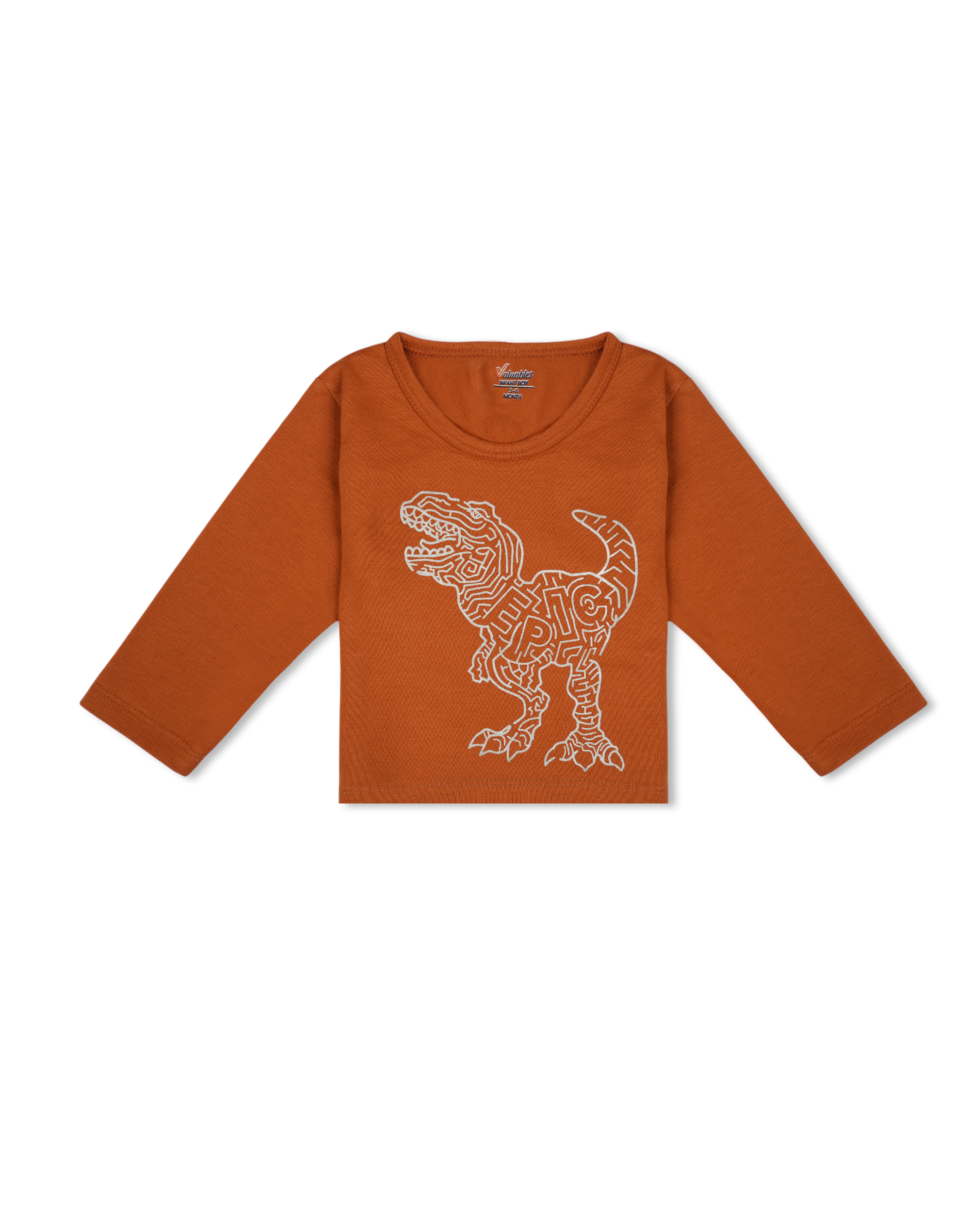 Newborn Boys Round Neck T-Shirt, Newborn Boys Full Sleeves T-Shirts, Chase Value, Chase Value