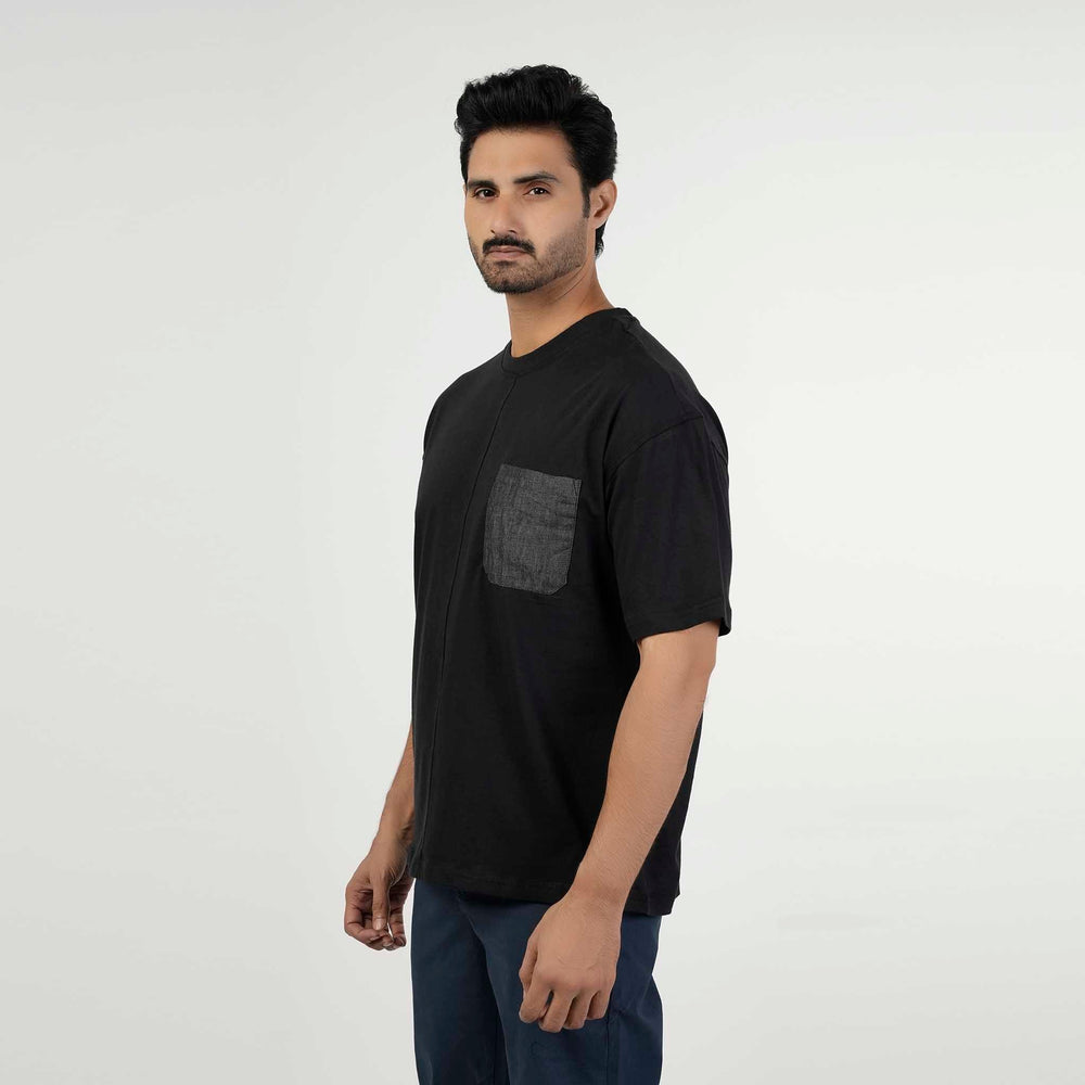 Eminent Men's Half Sleeves Round Neck T-Shirt - Black, Men's T-Shirts & Polos, Eminent, Chase Value