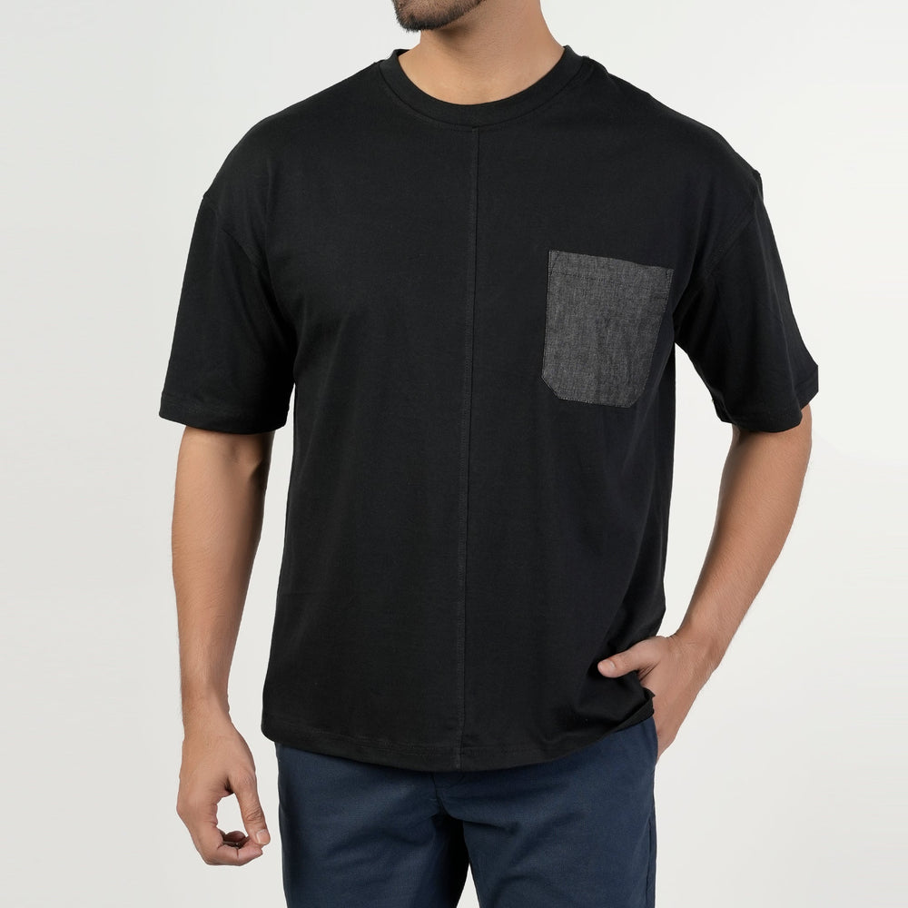 Eminent Men's Half Sleeves Round Neck T-Shirt - Black, Men's T-Shirts & Polos, Eminent, Chase Value