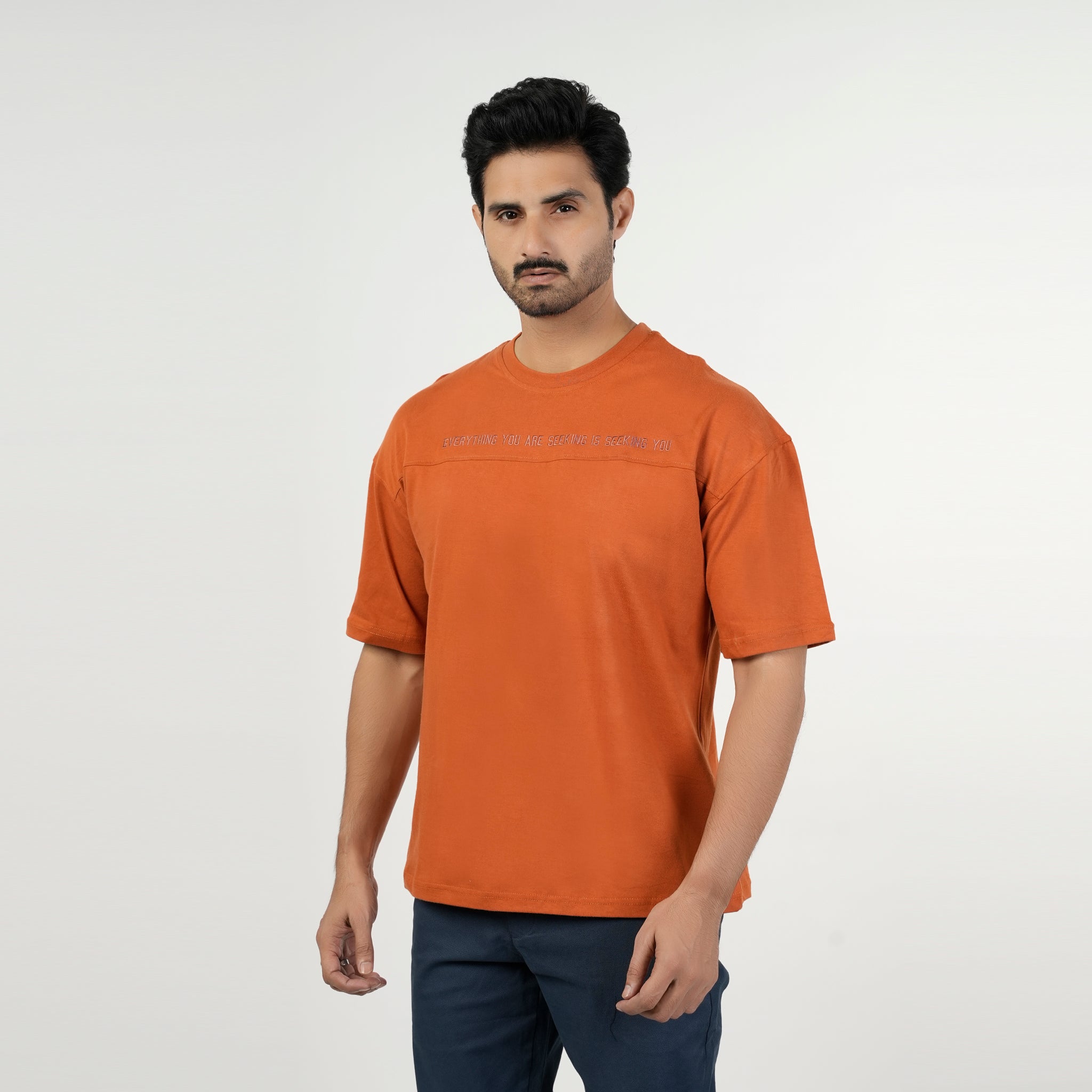 Eminent Men's Half Sleeves Round Neck T-Shirt - Brown, Men's T-Shirts & Polos, Eminent, Chase Value