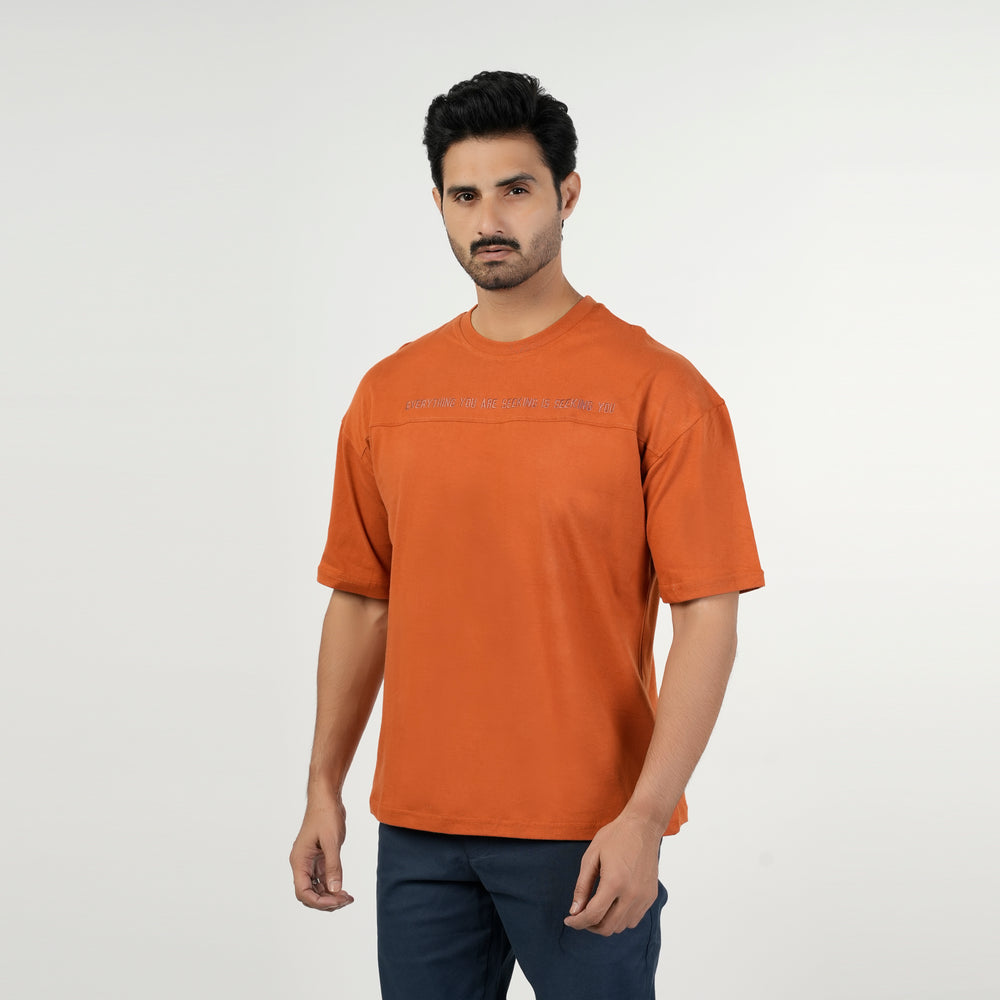 Eminent Men's Half Sleeves Round Neck T-Shirt - Brown, Men's T-Shirts & Polos, Eminent, Chase Value