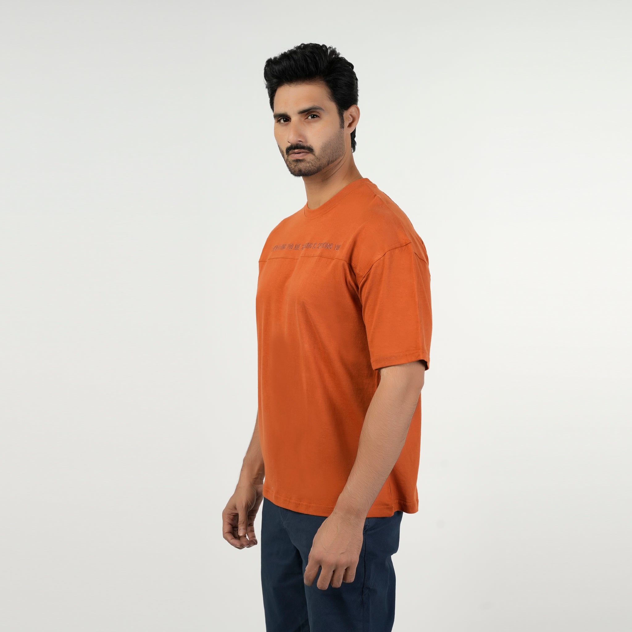 Eminent Men's Half Sleeves Round Neck T-Shirt - Brown, Men's T-Shirts & Polos, Eminent, Chase Value