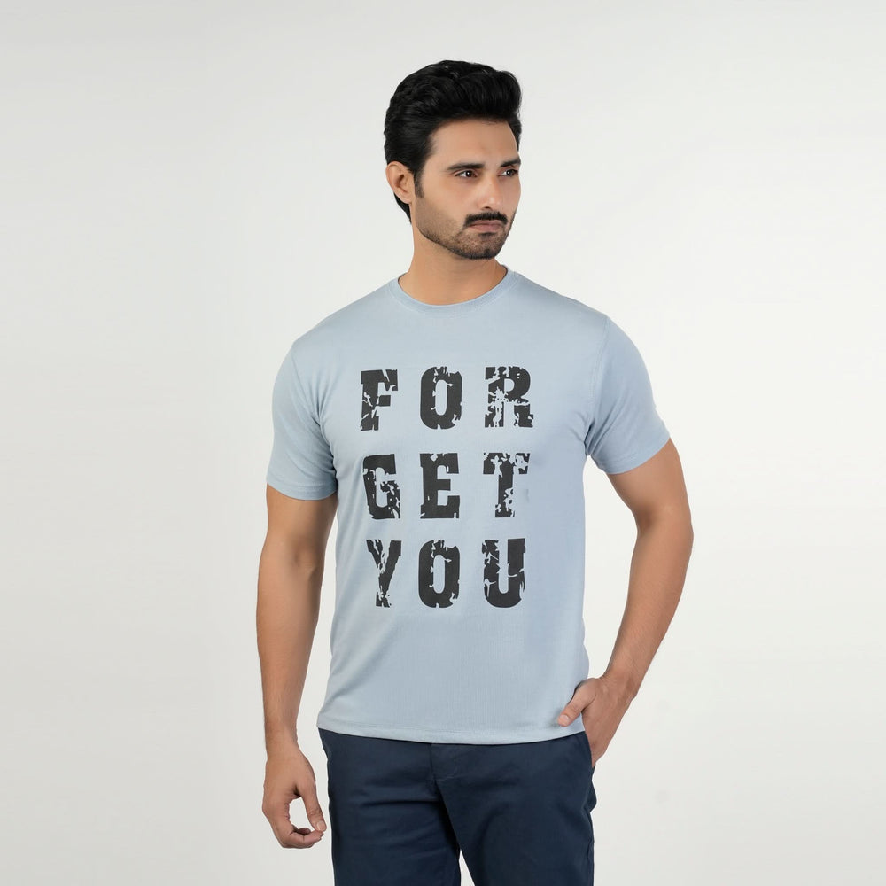 Valuable Men's Half Sleeves Round Neck T-Shirt - Light Blue, Men's T-Shirts & Polos, Chase Value, Chase Value