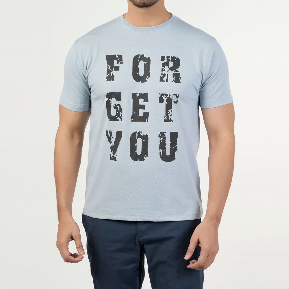 Valuable Men's Half Sleeves Round Neck T-Shirt - Light Blue, Men's T-Shirts & Polos, Chase Value, Chase Value