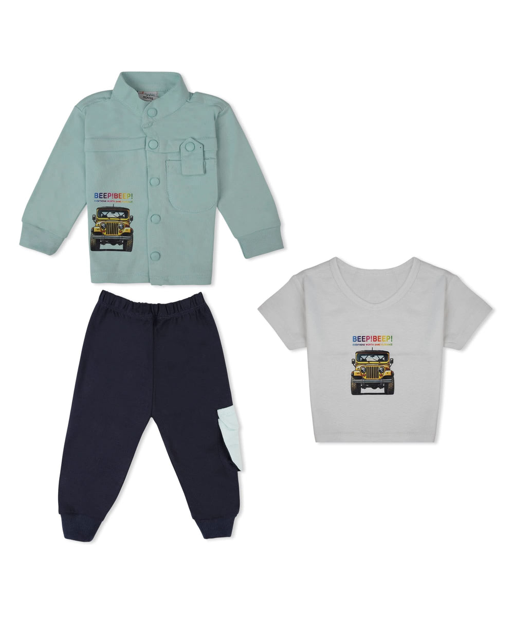 Valuables Newborn Boys 3-Piece Interlock Suit, Newborn Boys Sets & Suits, Chase Value, Chase Value