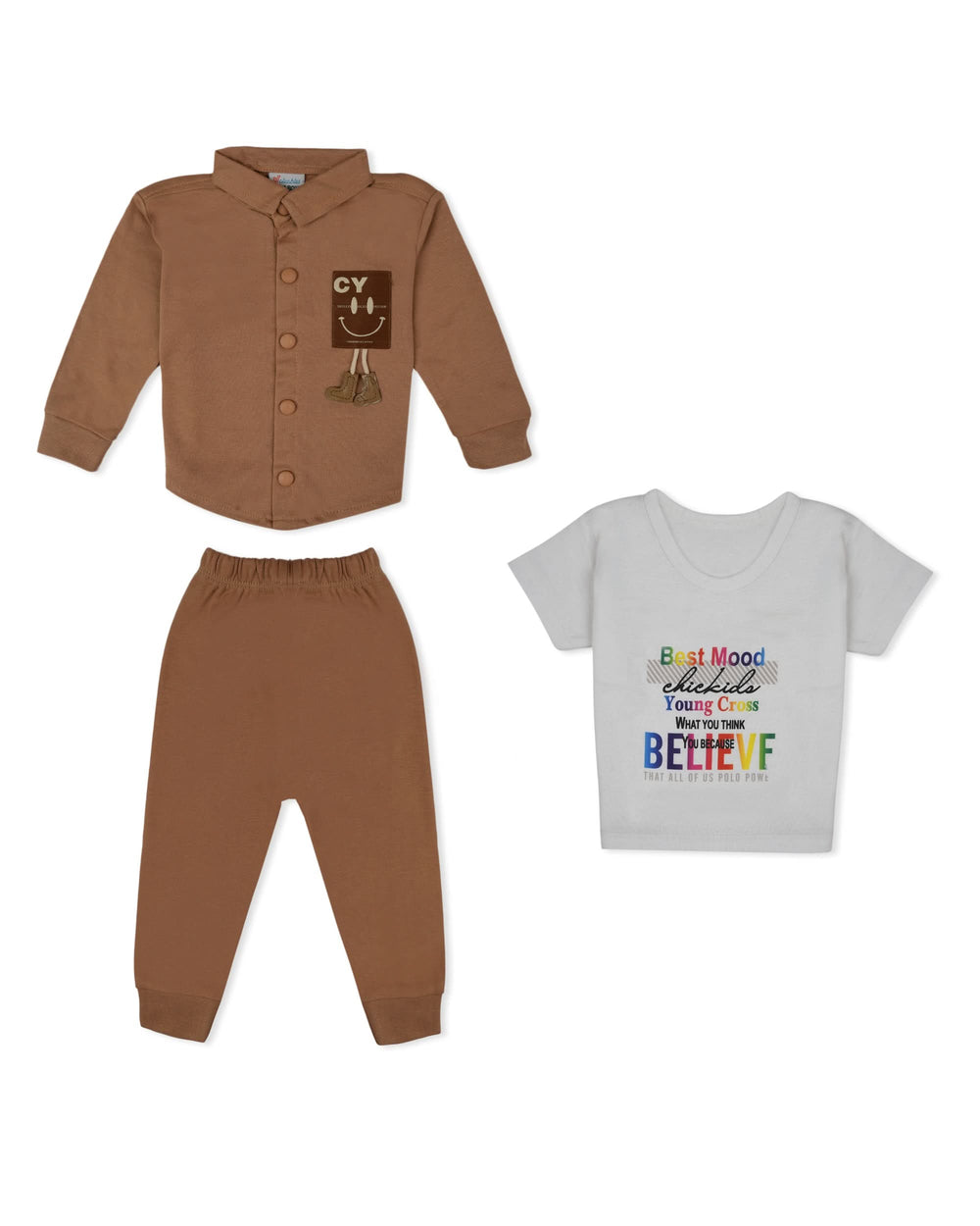 Valuables Newborn Boys 3-Piece Interlock Suit, Newborn Boys Sets & Suits, Chase Value, Chase Value
