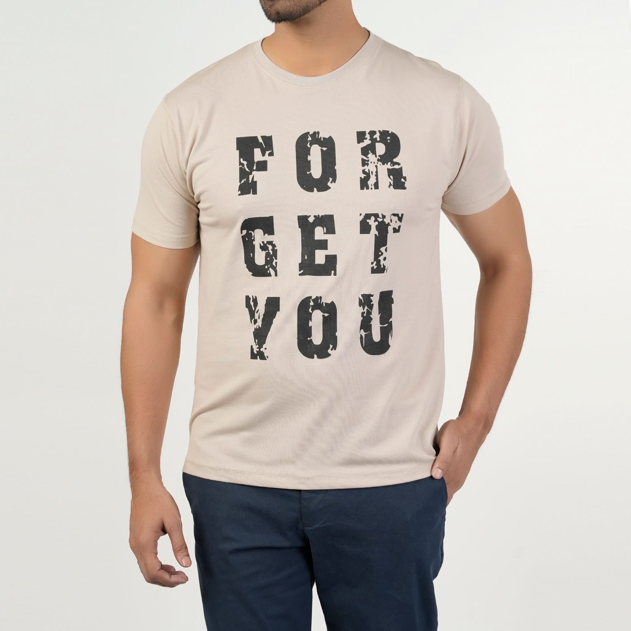 Valuable Men's Half Sleeves Round Neck T-Shirt - Fawn, Men's T-Shirts & Polos, Chase Value, Chase Value