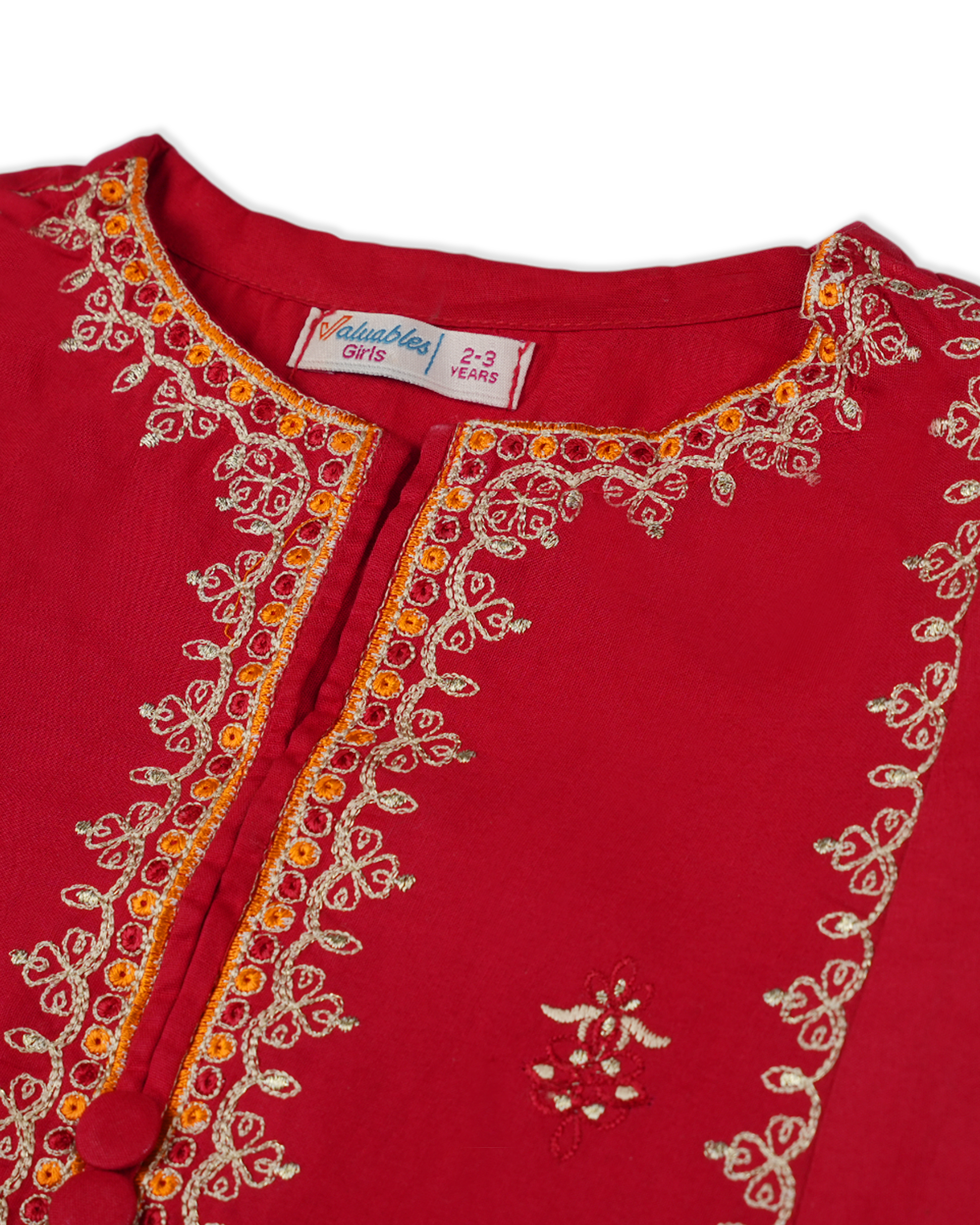 Valuables Girls Embroidered 2PCS Suit, Girls Shalwar Kameez, Chase Value, Chase Value