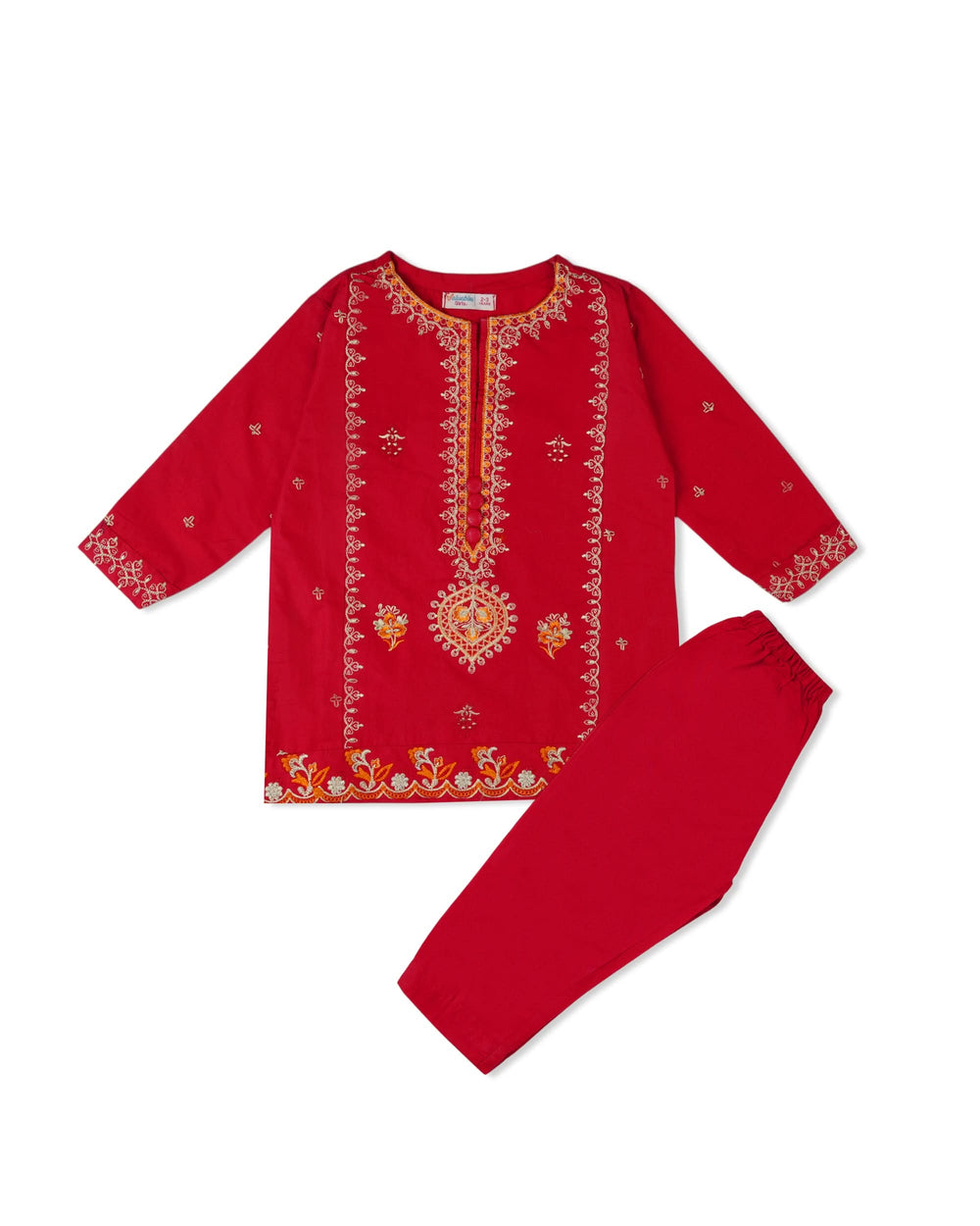 Valuables Girls Embroidered 2PCS Suit, Girls Shalwar Kameez, Chase Value, Chase Value