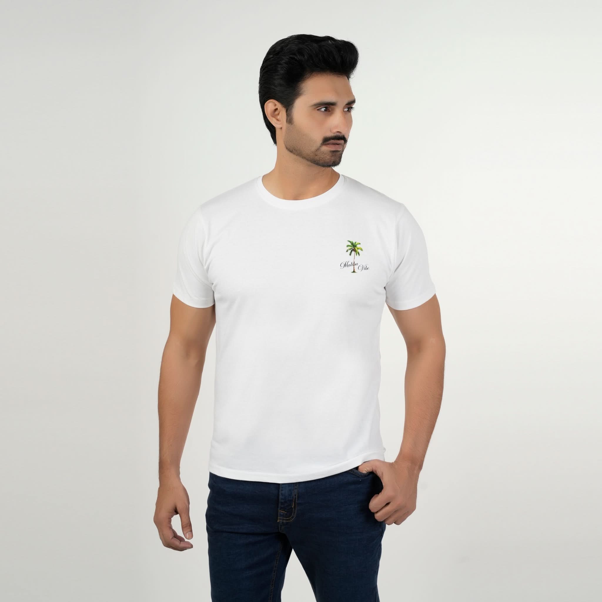 Valuable Men's Half Sleeves T-Shirt - White, Men's T-Shirts & Polos, Chase Value, Chase Value