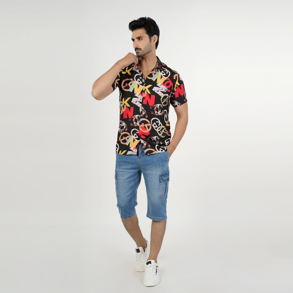 Men's Casual Half Sleeves Linen Shirt, Men's Shirts, Chase Value, Chase Value