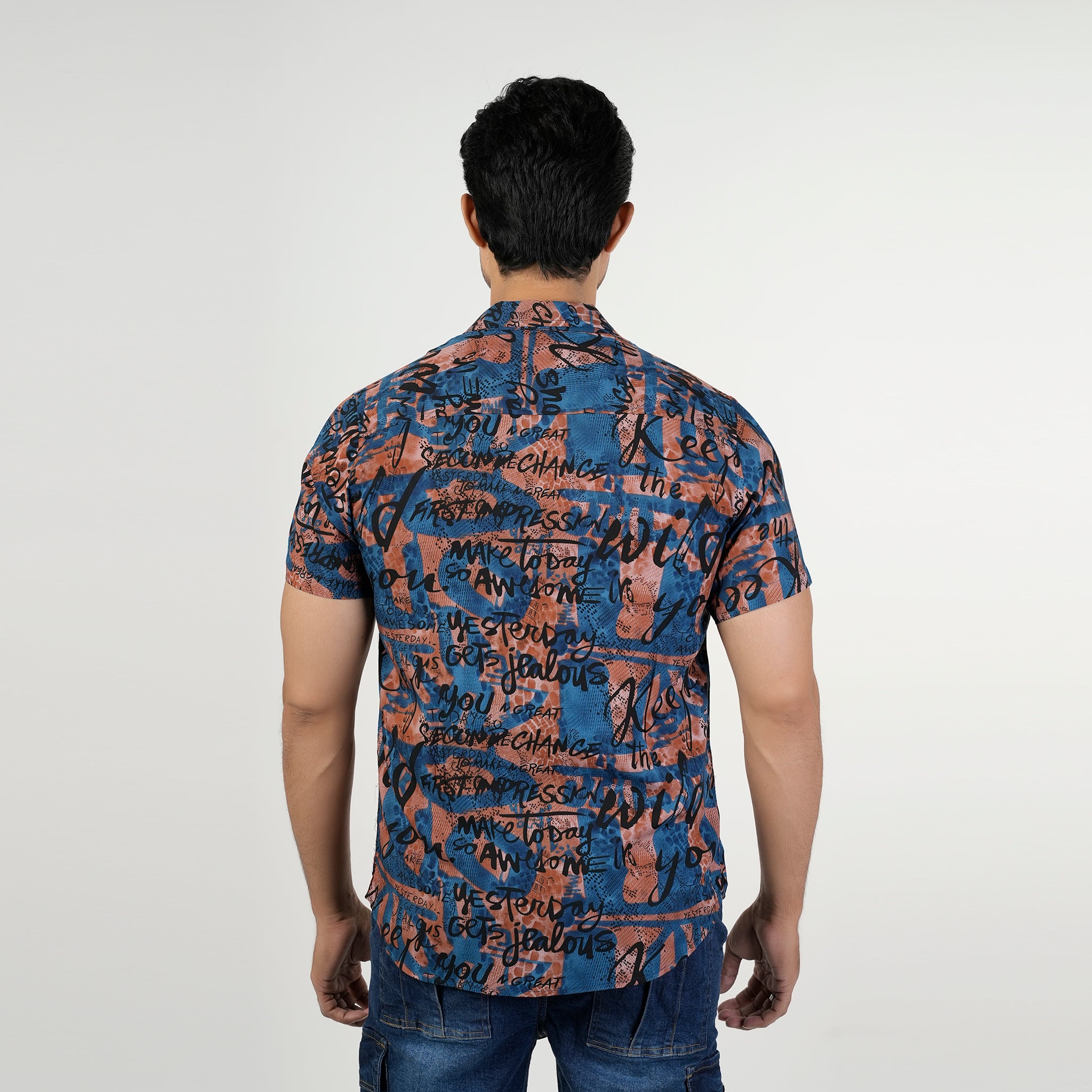 Men's Casual Half Sleeves Linen Shirt, Men's Shirts, Chase Value, Chase Value