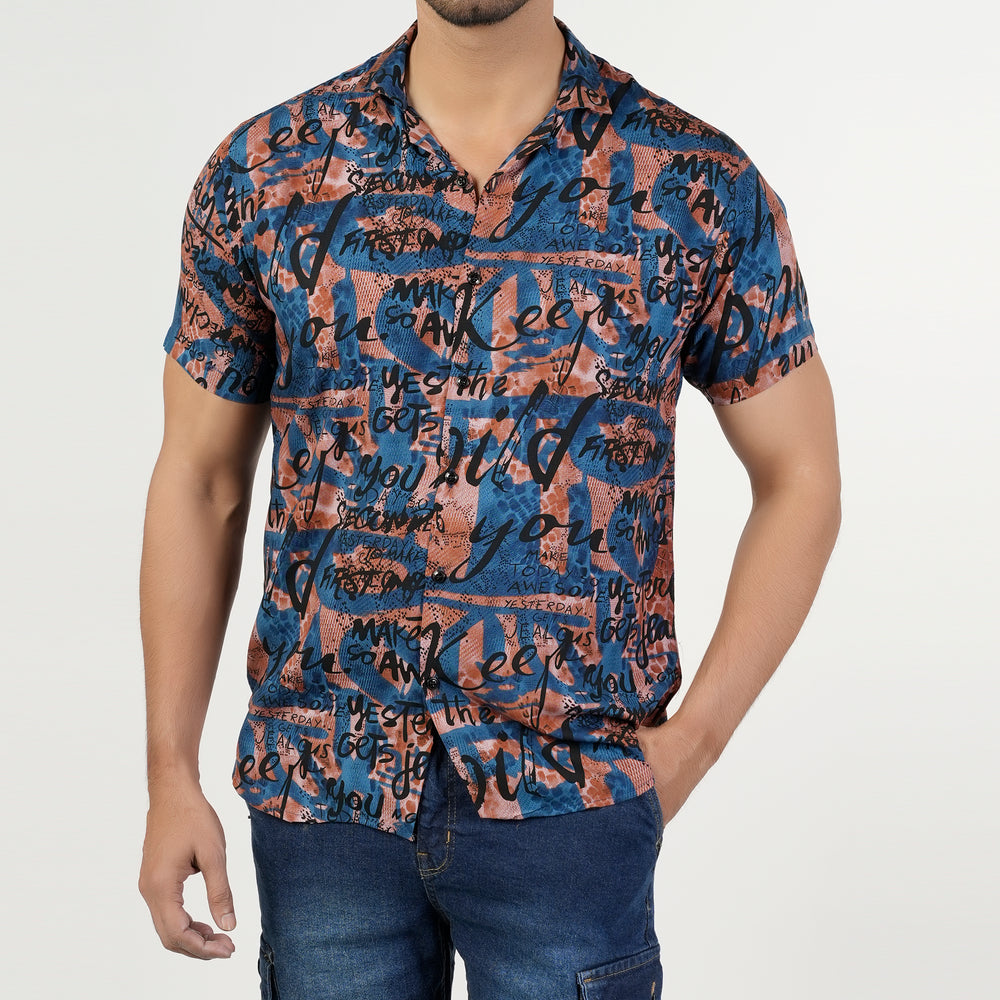 Men's Casual Half Sleeves Linen Shirt, Men's Shirts, Chase Value, Chase Value