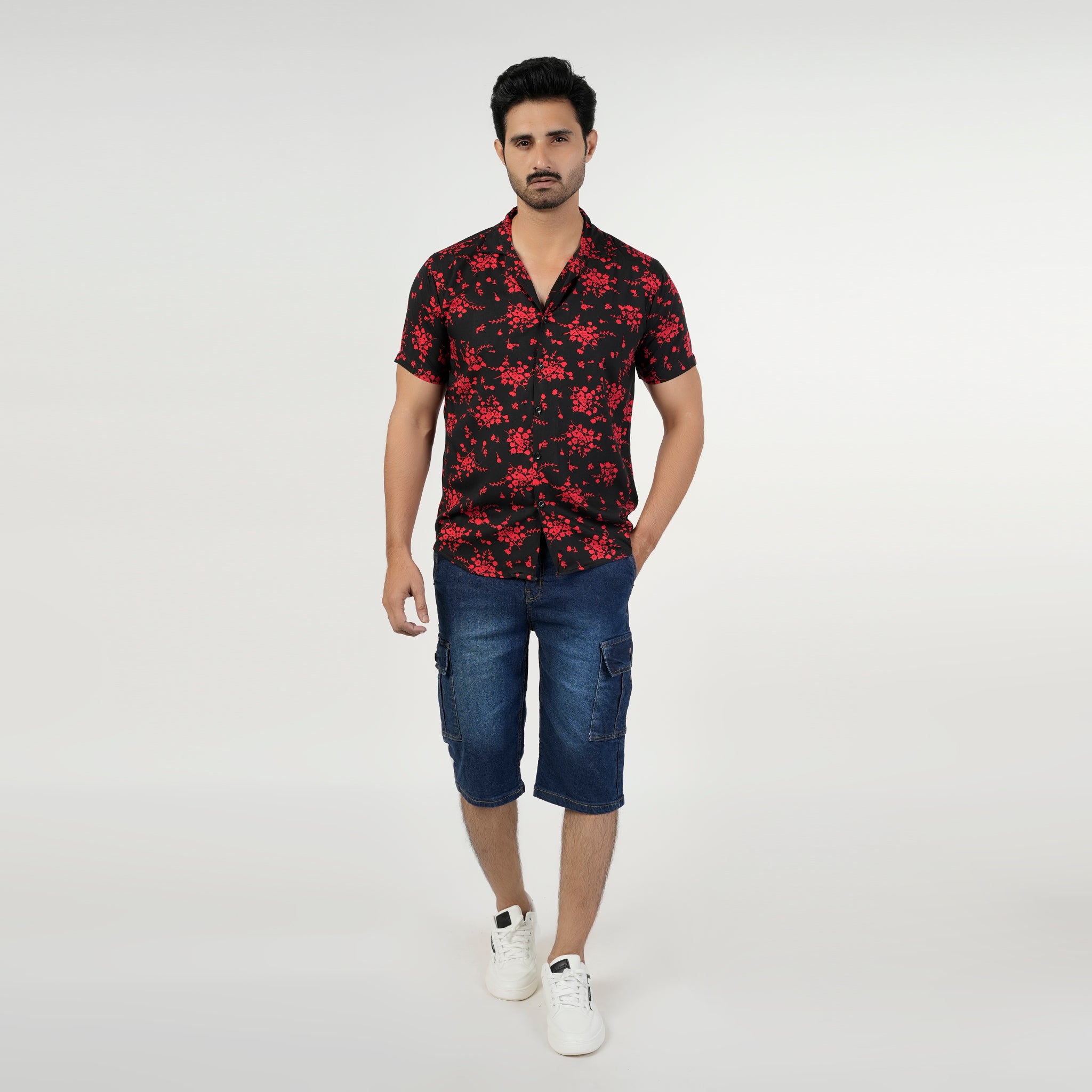 Men's Casual Half Sleeves Linen Shirt, Men's Shirts, Chase Value, Chase Value