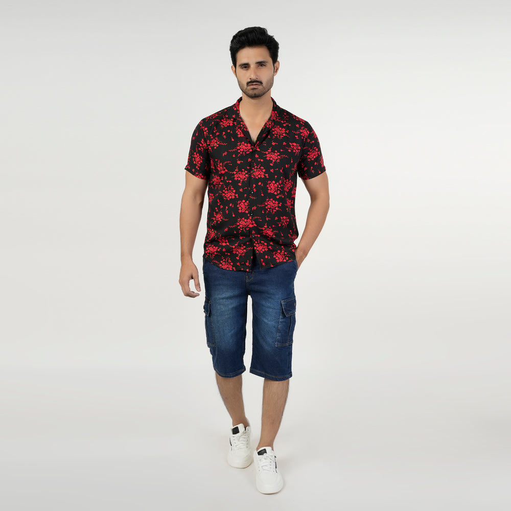 Men's Casual Half Sleeves Linen Shirt, Men's Shirts, Chase Value, Chase Value