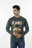 Men's Full Sleeves T-Shirt - Green, Men's T-Shirts & Polos, Chase Value, Chase Value