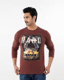 Men's Full Sleeves T-Shirt - Brown, Men's T-Shirts & Polos, Chase Value, Chase Value
