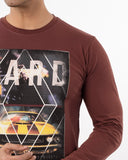 Men's Full Sleeves T-Shirt - Brown, Men's T-Shirts & Polos, Chase Value, Chase Value