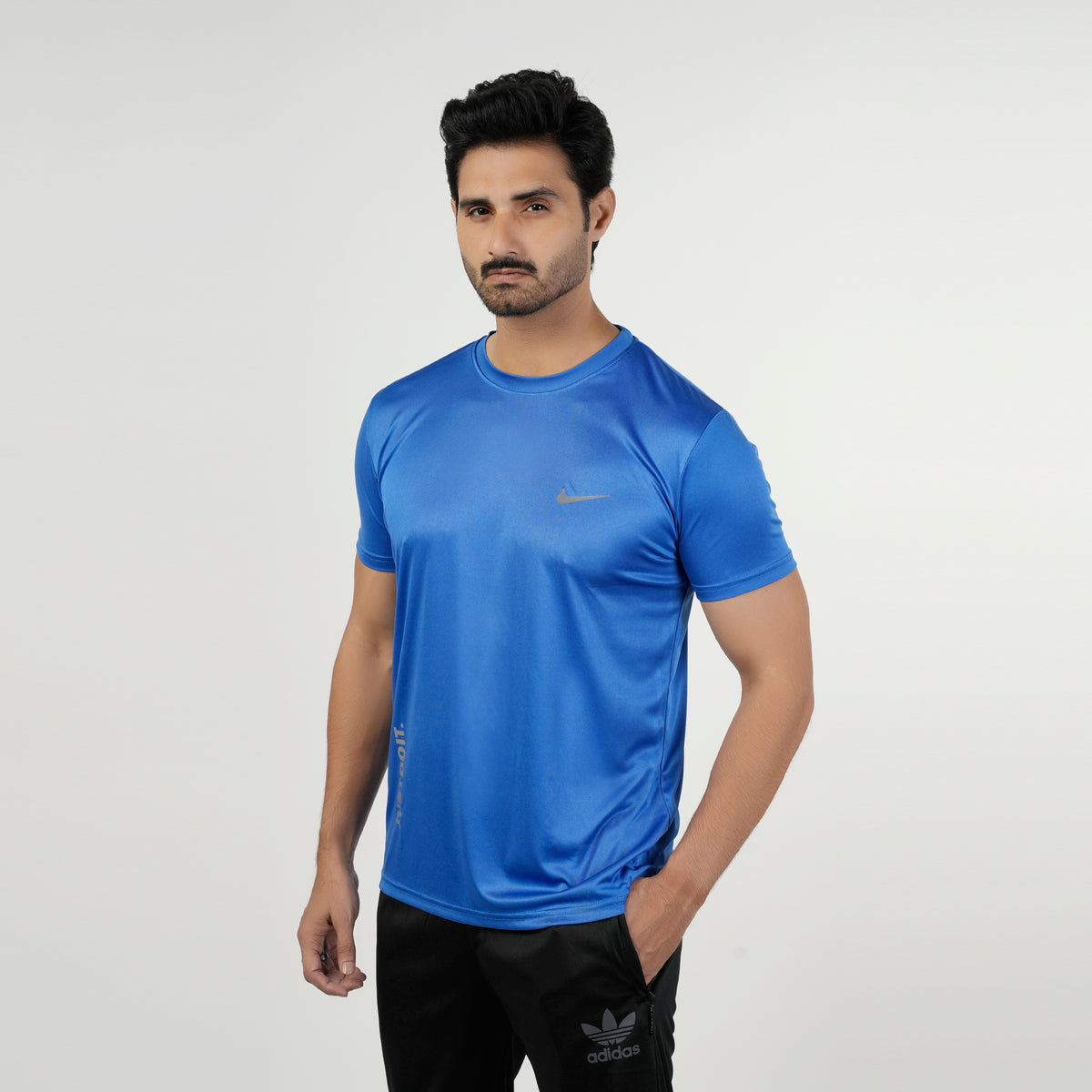 Men's Half Sleeves Round Neck T-Shirt - Royal Blue, Men's T-Shirts & Polos, Chase Value, Chase Value