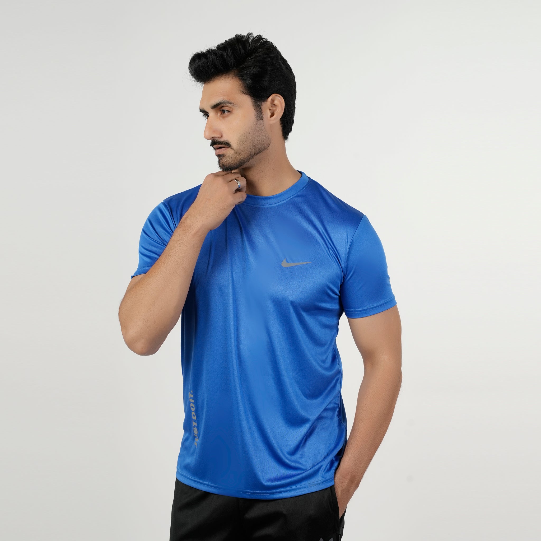 Men's Half Sleeves Round Neck T-Shirt - Royal Blue, Men's T-Shirts & Polos, Chase Value, Chase Value