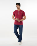 Men's Half Sleeves T-Shirt - Red, Men's T-Shirts & Polos, Chase Value, Chase Value