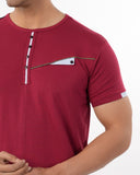 Men's Half Sleeves T-Shirt - Red, Men's T-Shirts & Polos, Chase Value, Chase Value