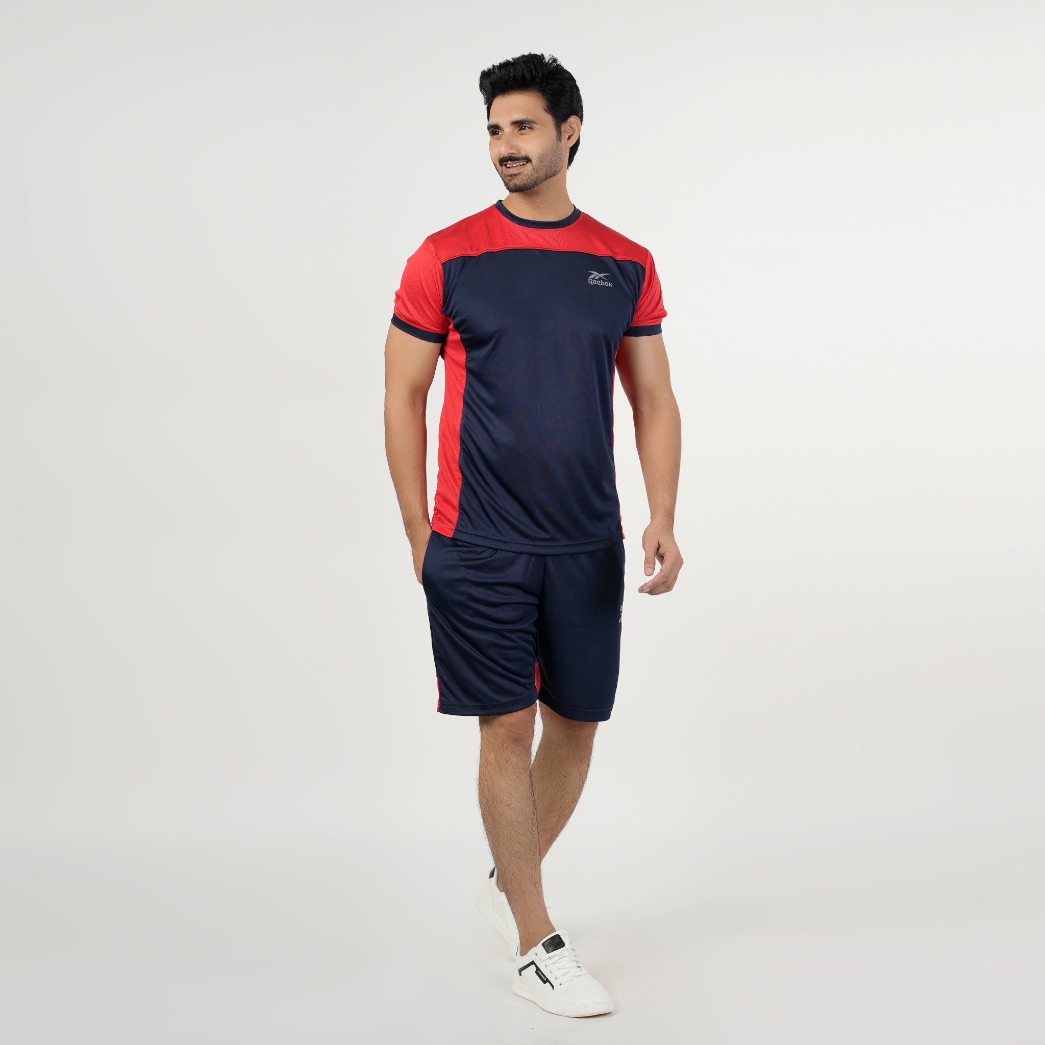 Men's Gym Wear T-Shirt With Short Track Suits - Navy Blue, Men's Track Suits, Chase Value, Chase Value