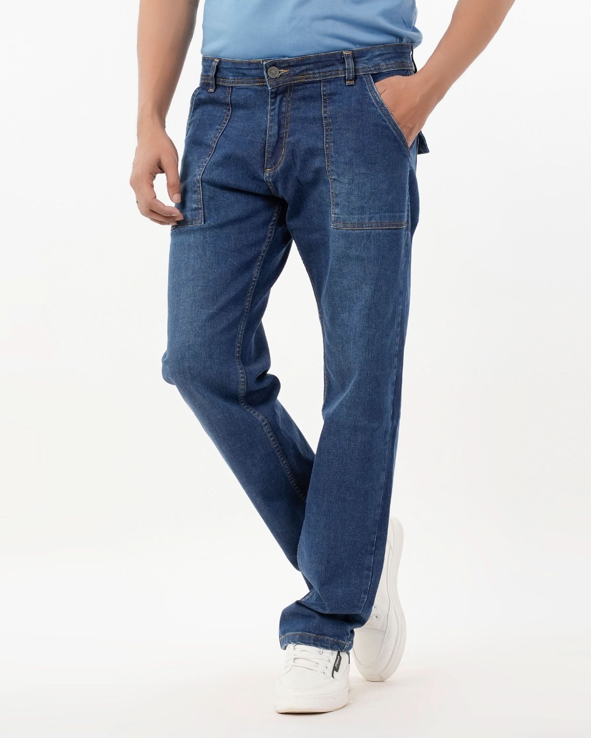 Eminent Men Cross Pocket Denim Pant, Men's Casual Pants & Jeans, Eminent, Chase Value
