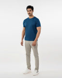 Men's Half Sleeves Round Neck Printed T-Shirt - Navy Blue, Men's T-Shirts & Polos, Chase Value, Chase Value