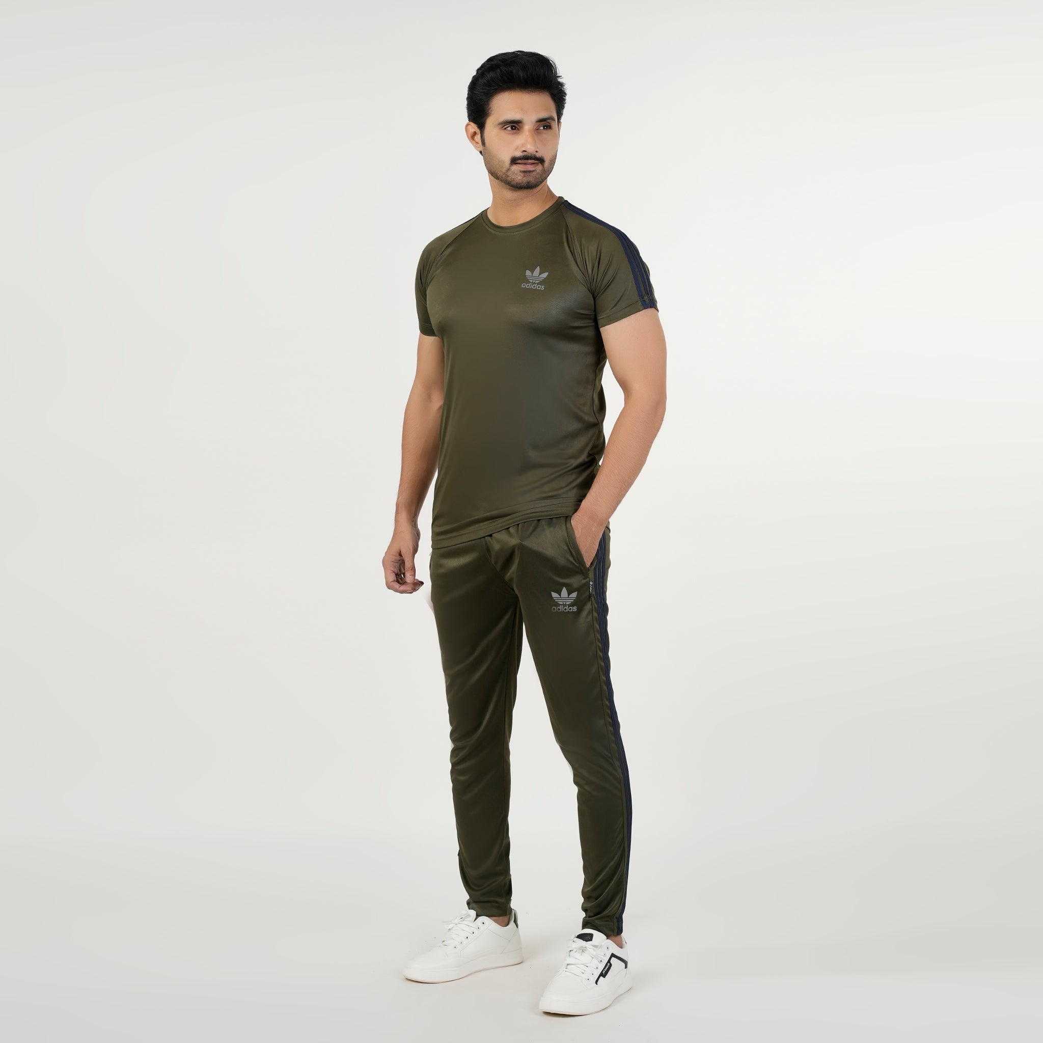 Men's Fancy Track Suit - Olive-Green, Men's Track Suits, Chase Value, Chase Value