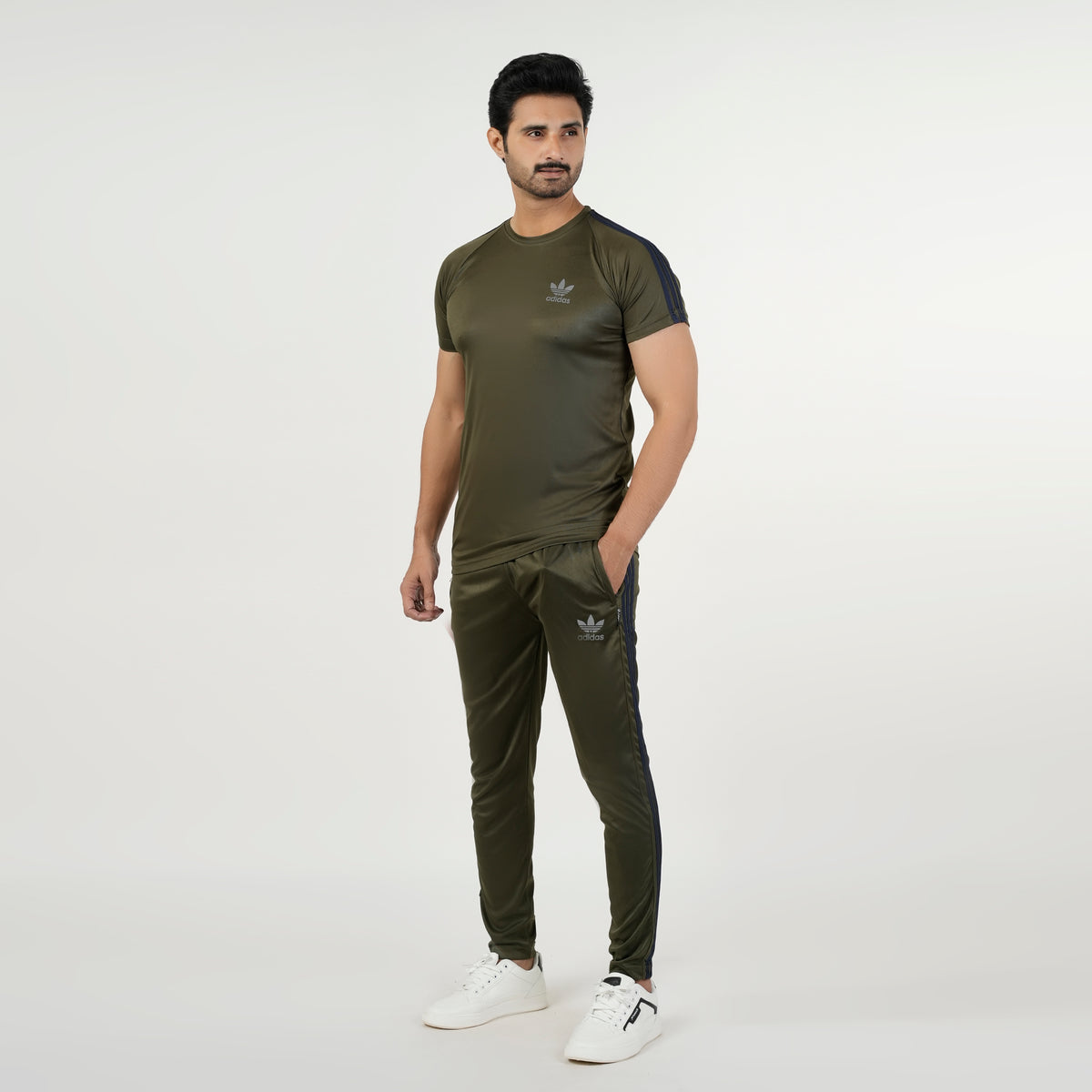Men's Fancy Track Suit - Olive-Green, Men's Track Suits, Chase Value, Chase Value