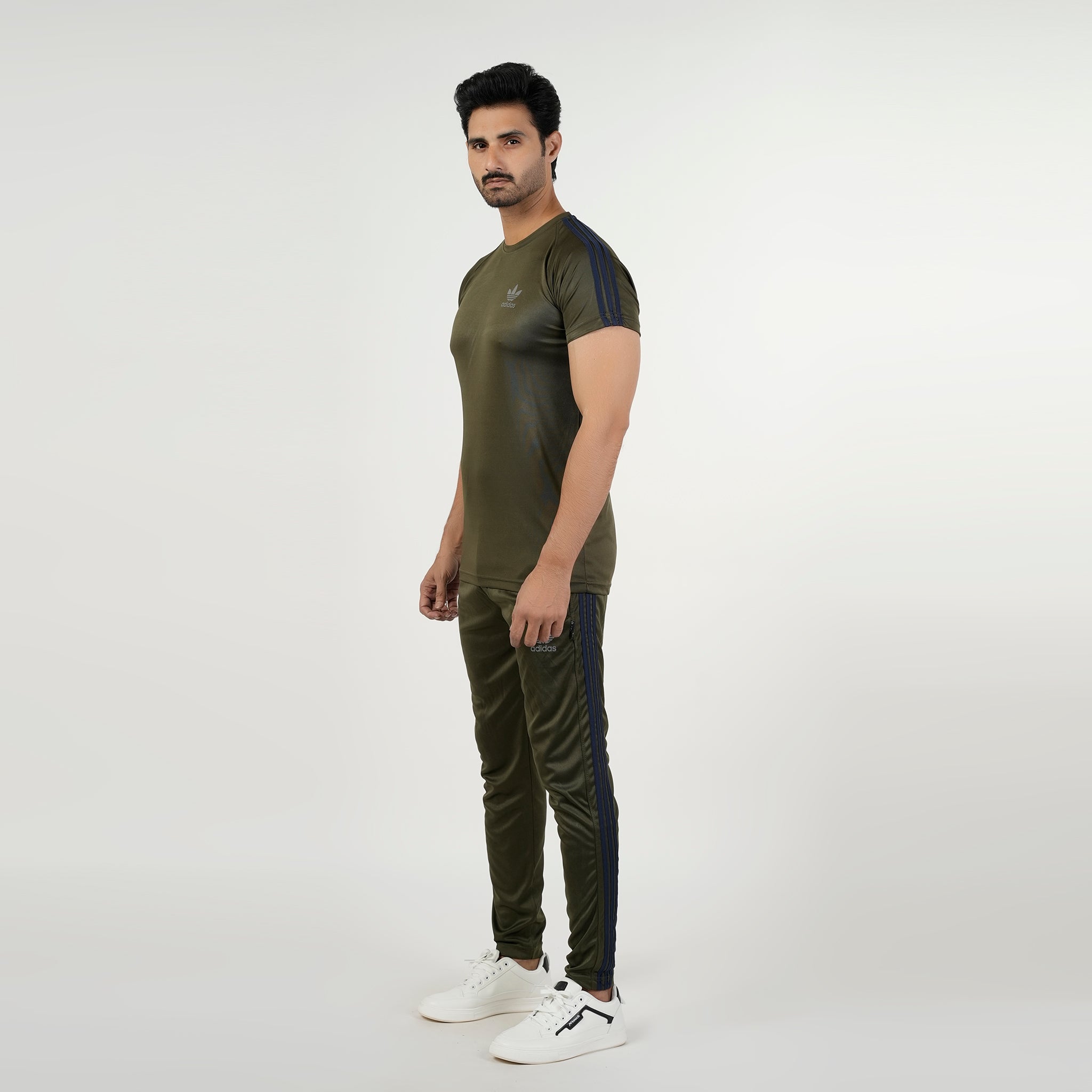 Men's Fancy Track Suit - Olive-Green, Men's Track Suits, Chase Value, Chase Value
