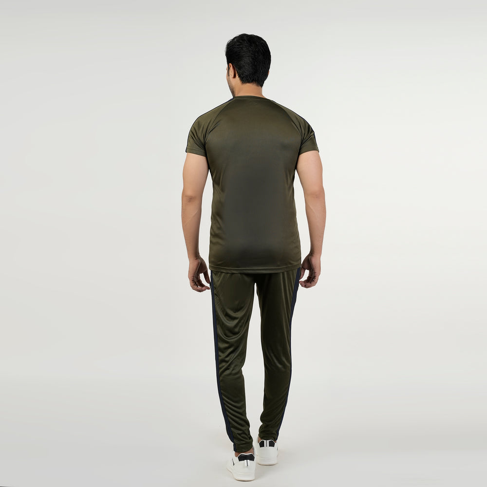 Men's Fancy Track Suit - Olive-Green, Men's Track Suits, Chase Value, Chase Value