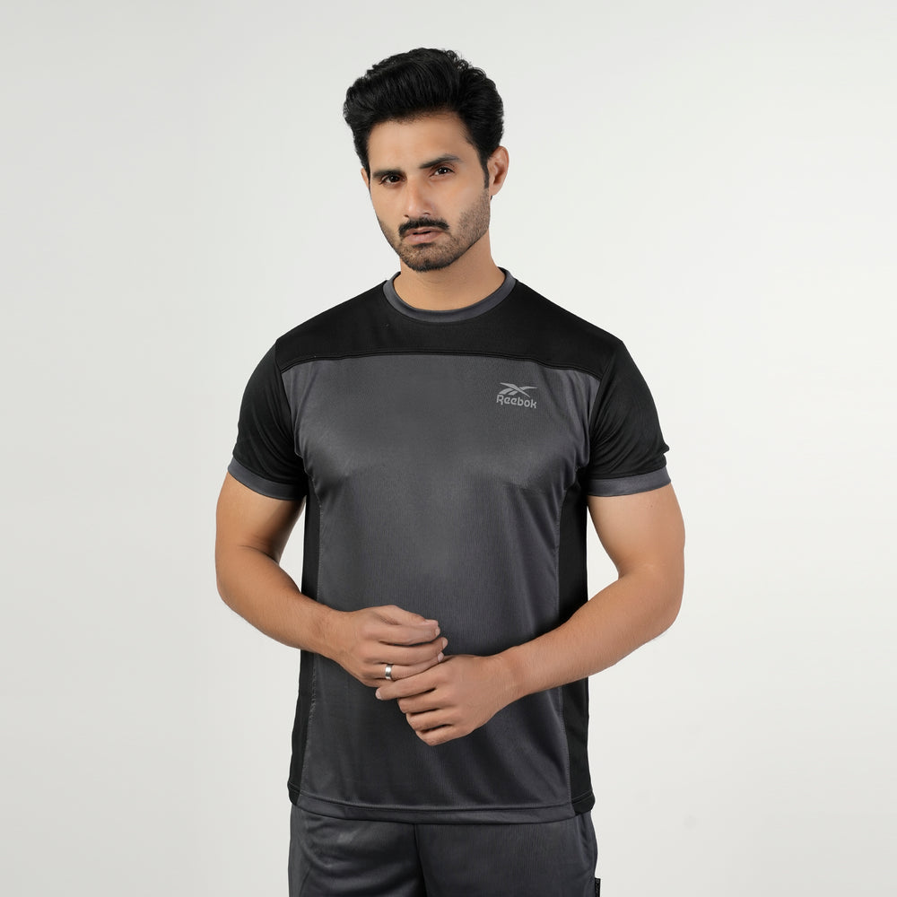 Men's Gym Wear T-Shirt With Short Track Suits - Dark Grey, Men's Track Suits, Chase Value, Chase Value