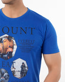 Men's Round Neck Half Sleeves T-Shirt - Royal Blue, Men's T-Shirts & Polos, Chase Value, Chase Value